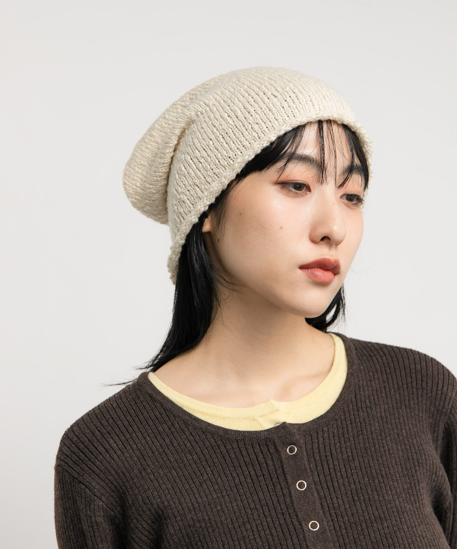 イージーニットビーニー IVORY one