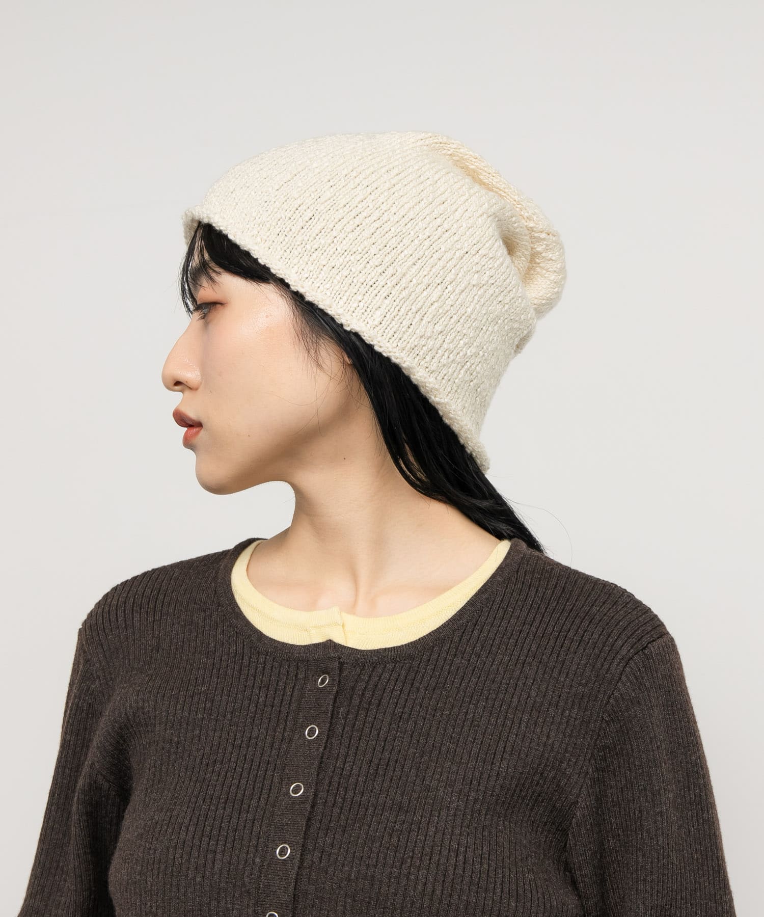 イージーニットビーニー IVORY one