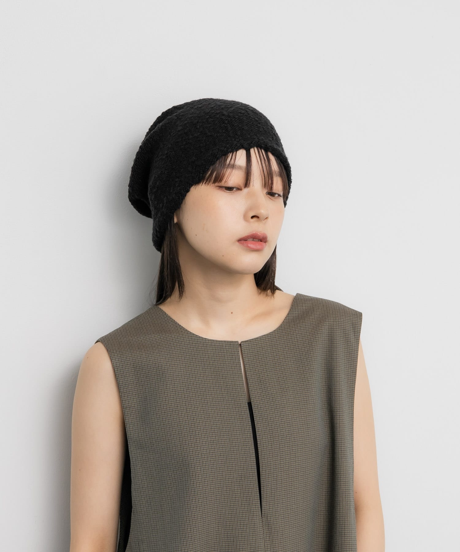 イージーニットビーニー BLACK one