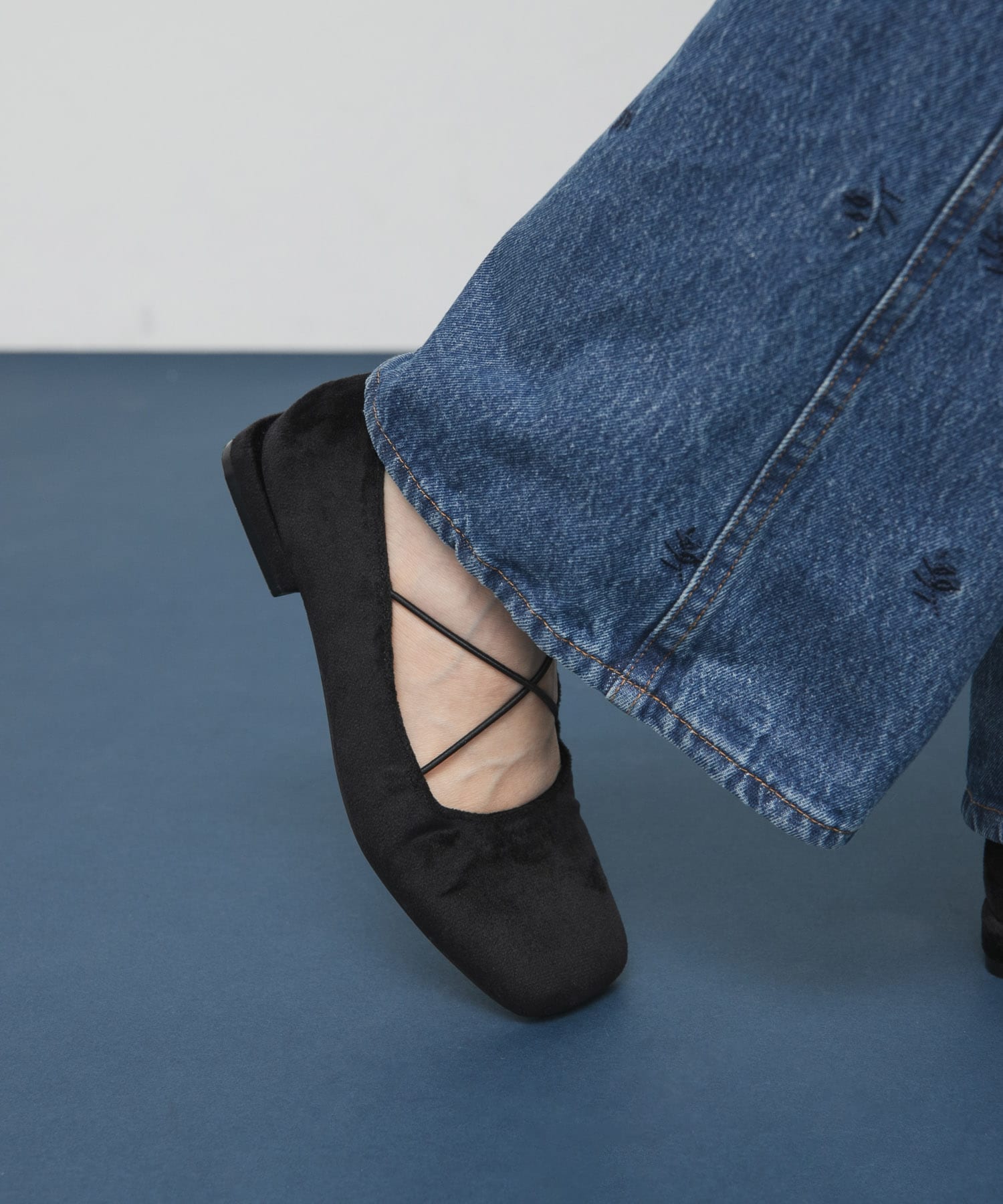 クロスナローバレエシューズ BLACK 36