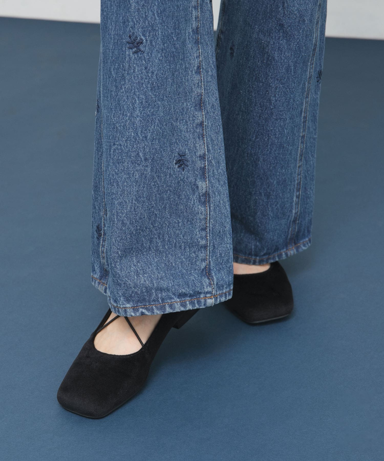 クロスナローバレエシューズ BLACK 36