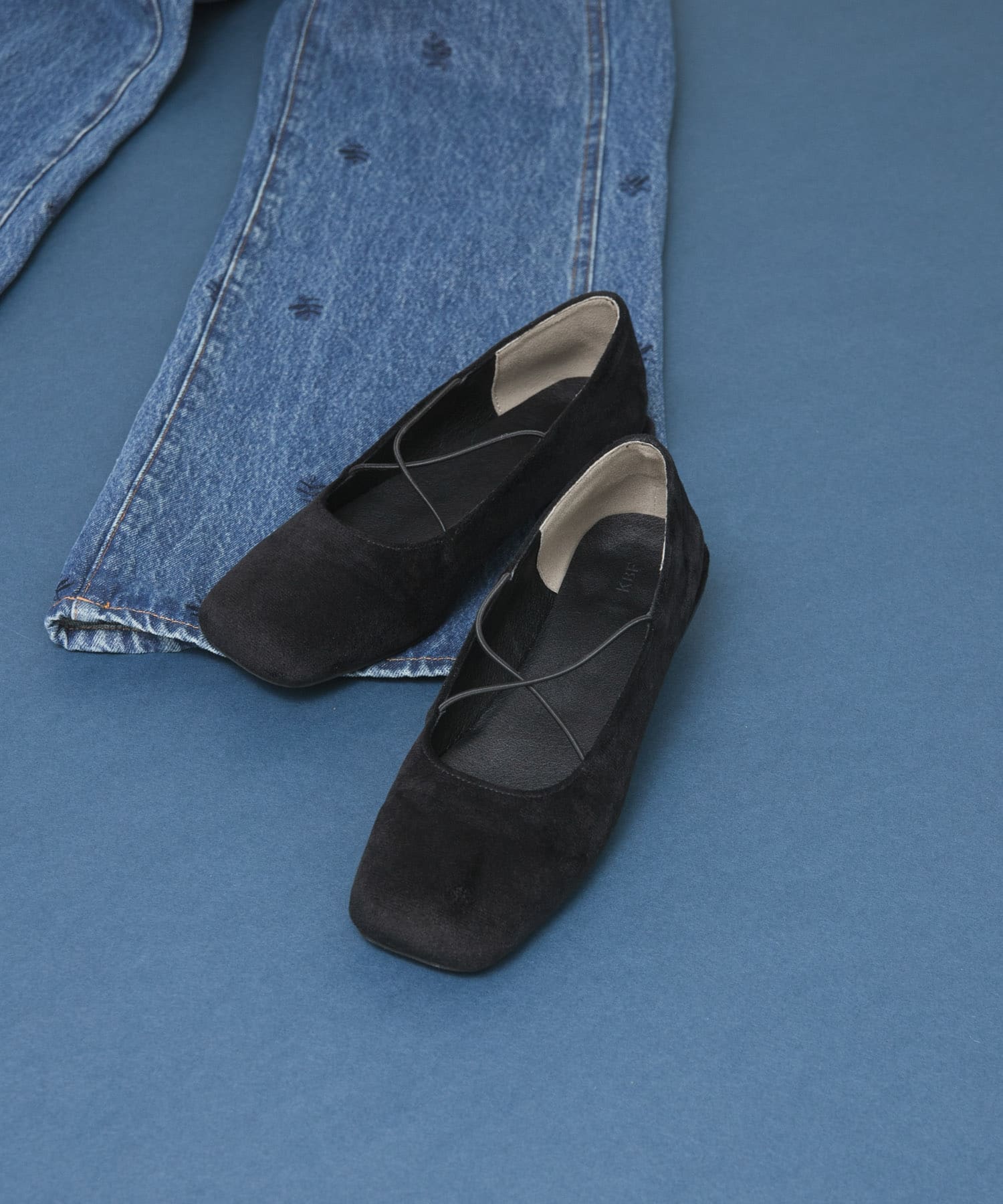 クロスナローバレエシューズ BLACK 37