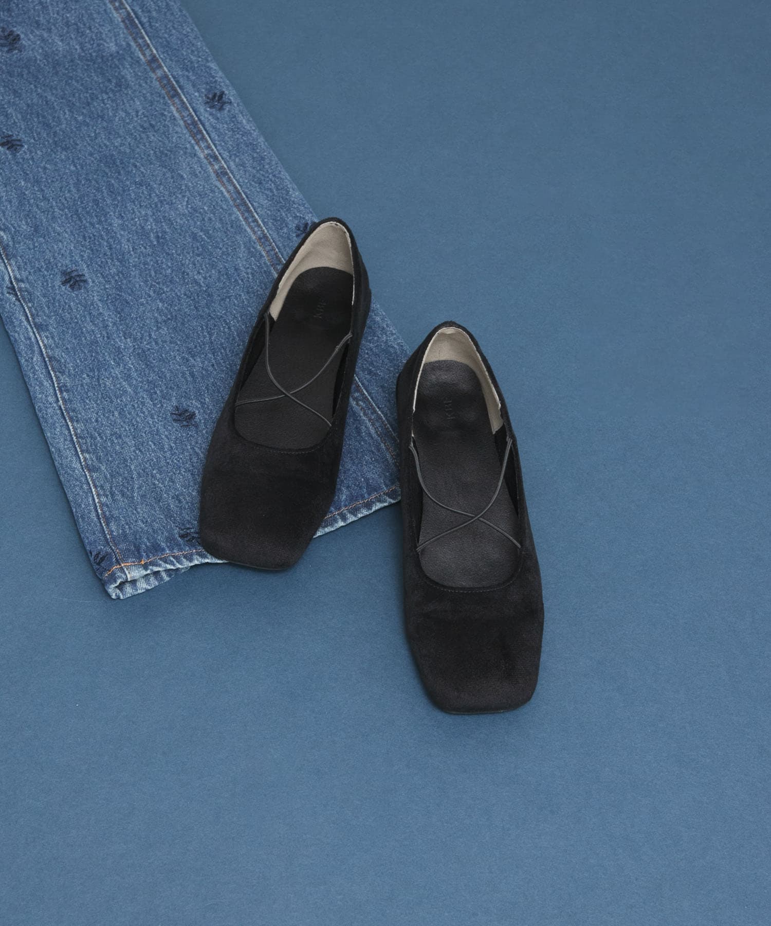 クロスナローバレエシューズ BLACK 37