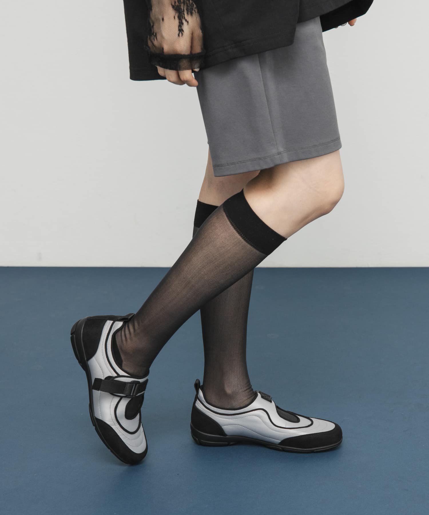 抗菌防臭メリージェーンスニーカー L.GRAY 36