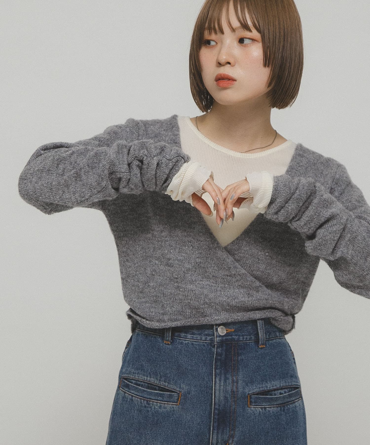 身長：153cm サイズ：one