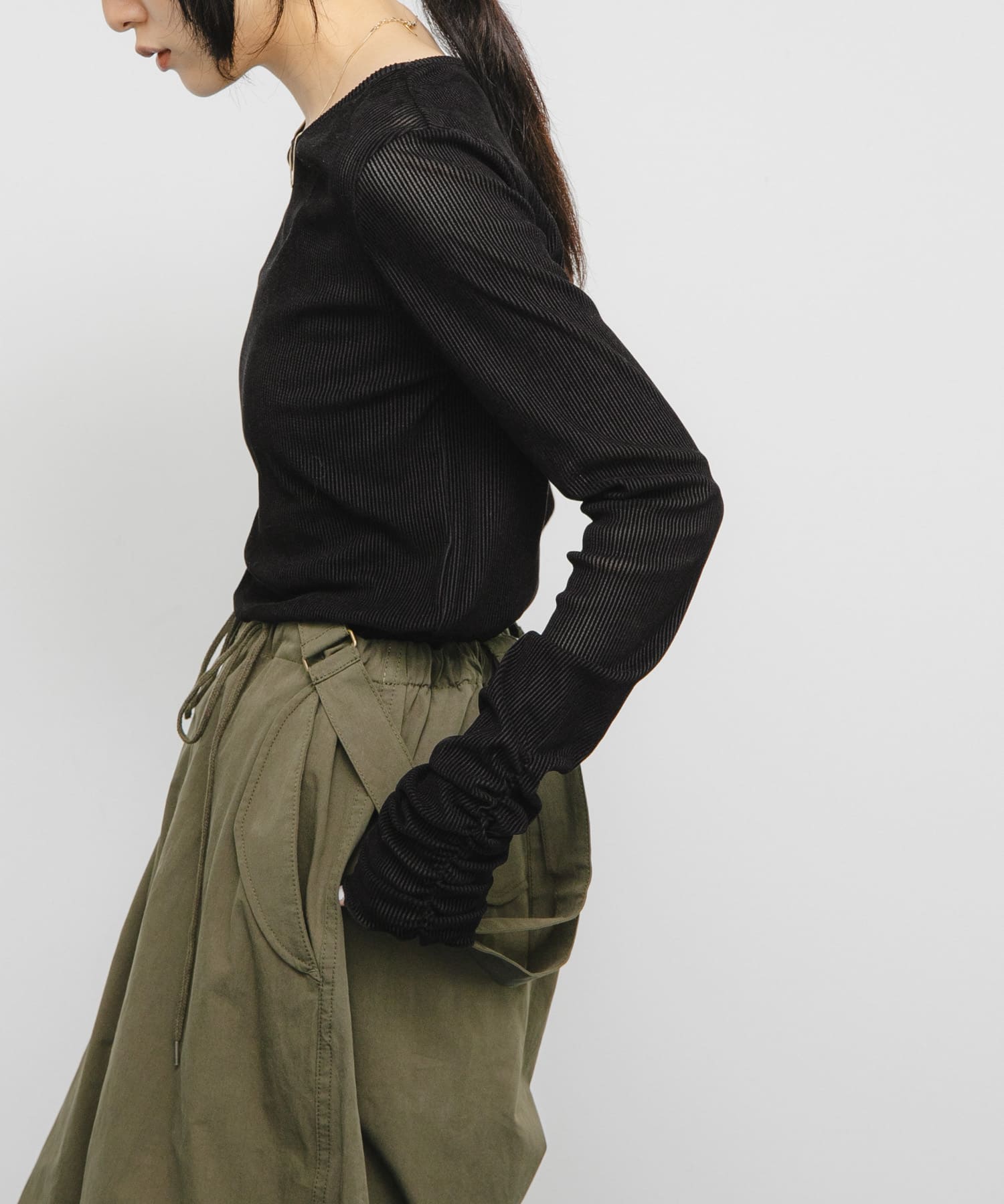 身長：160cm サイズ：one