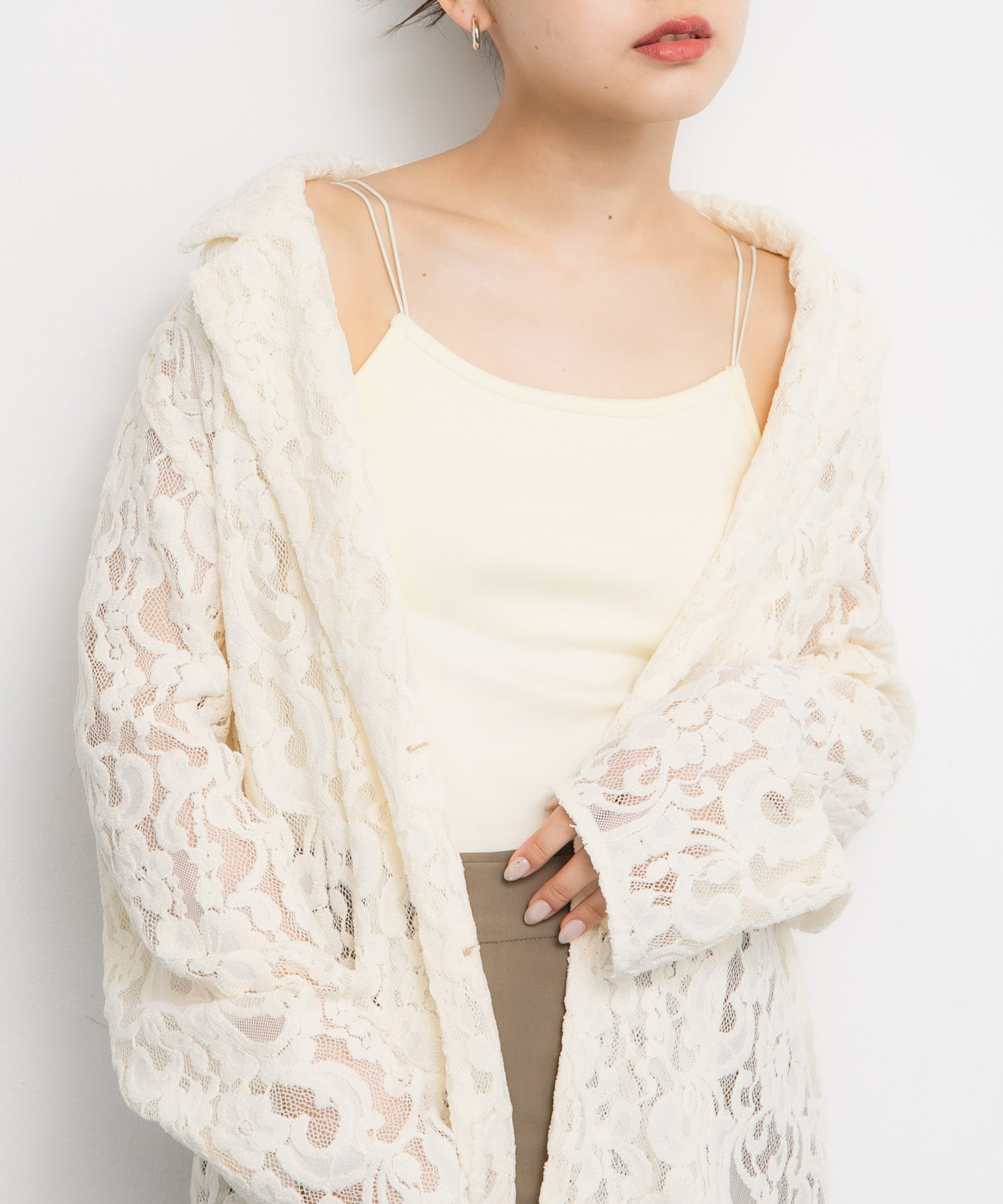 スパゲティダブルストラップキャミソール(one IVORY): トップス