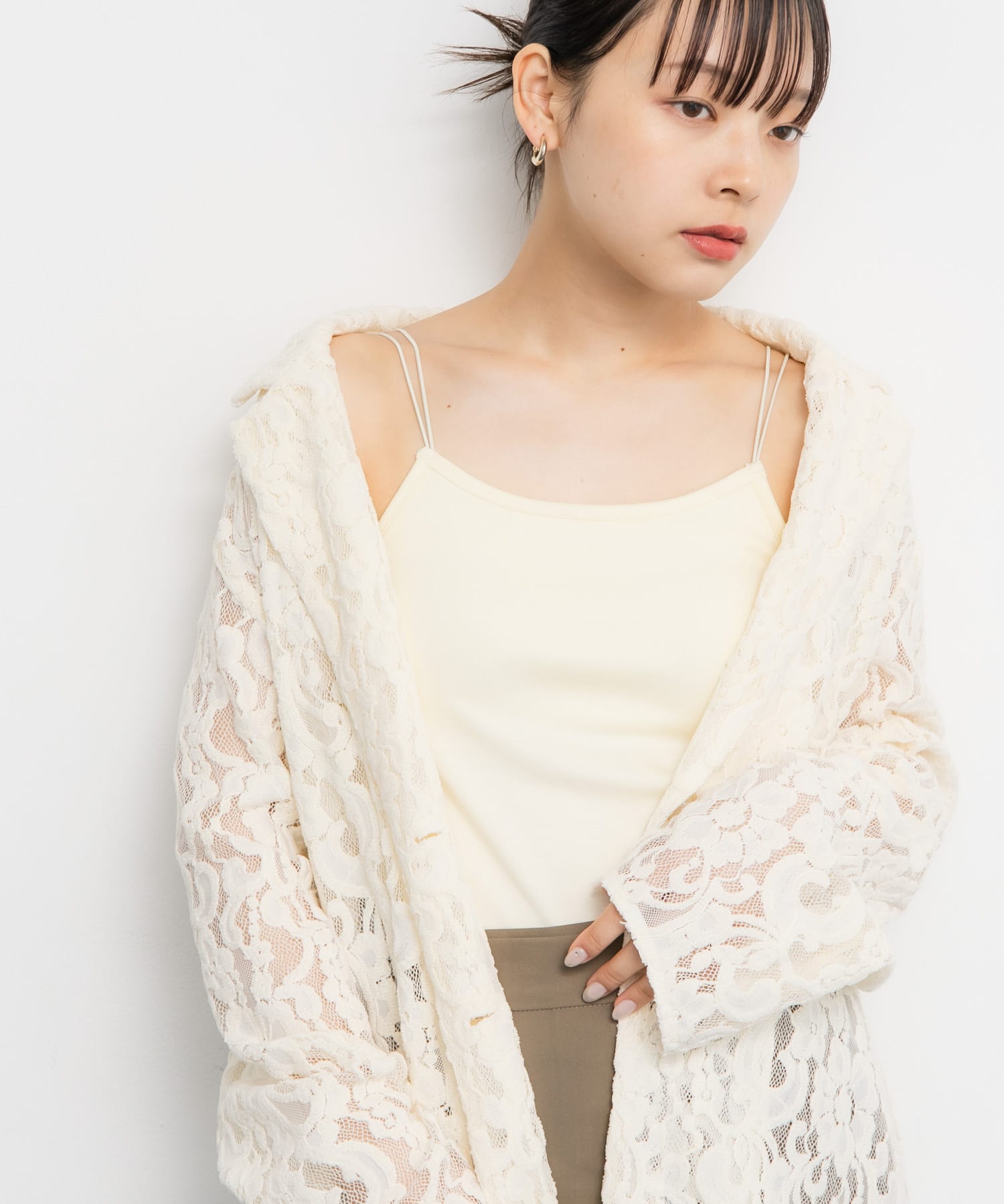 身長：153cm サイズ：one