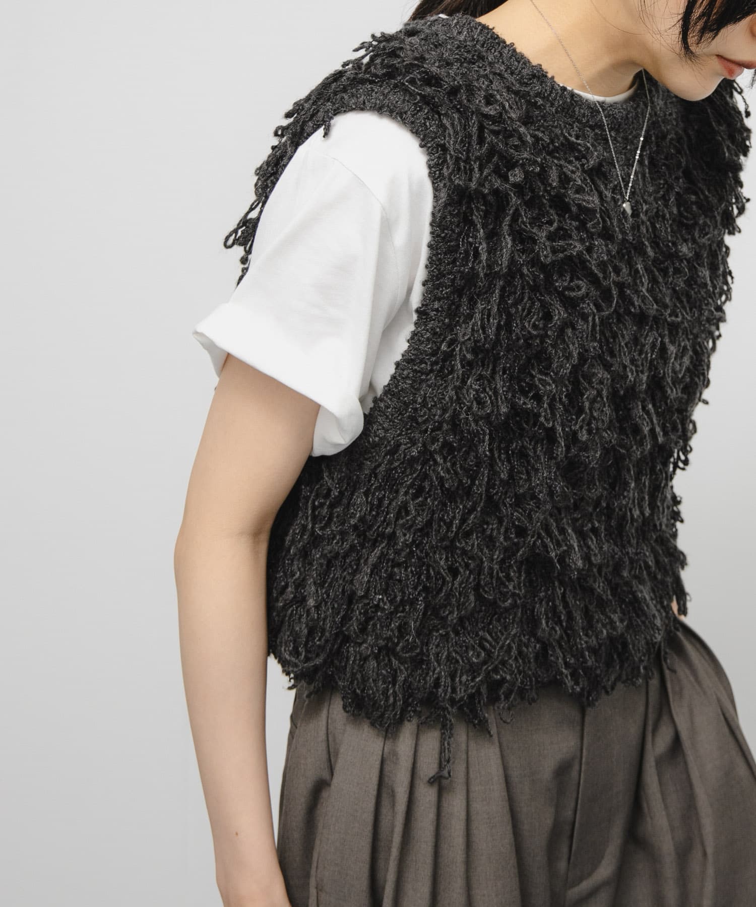 身長：160cm サイズ：one