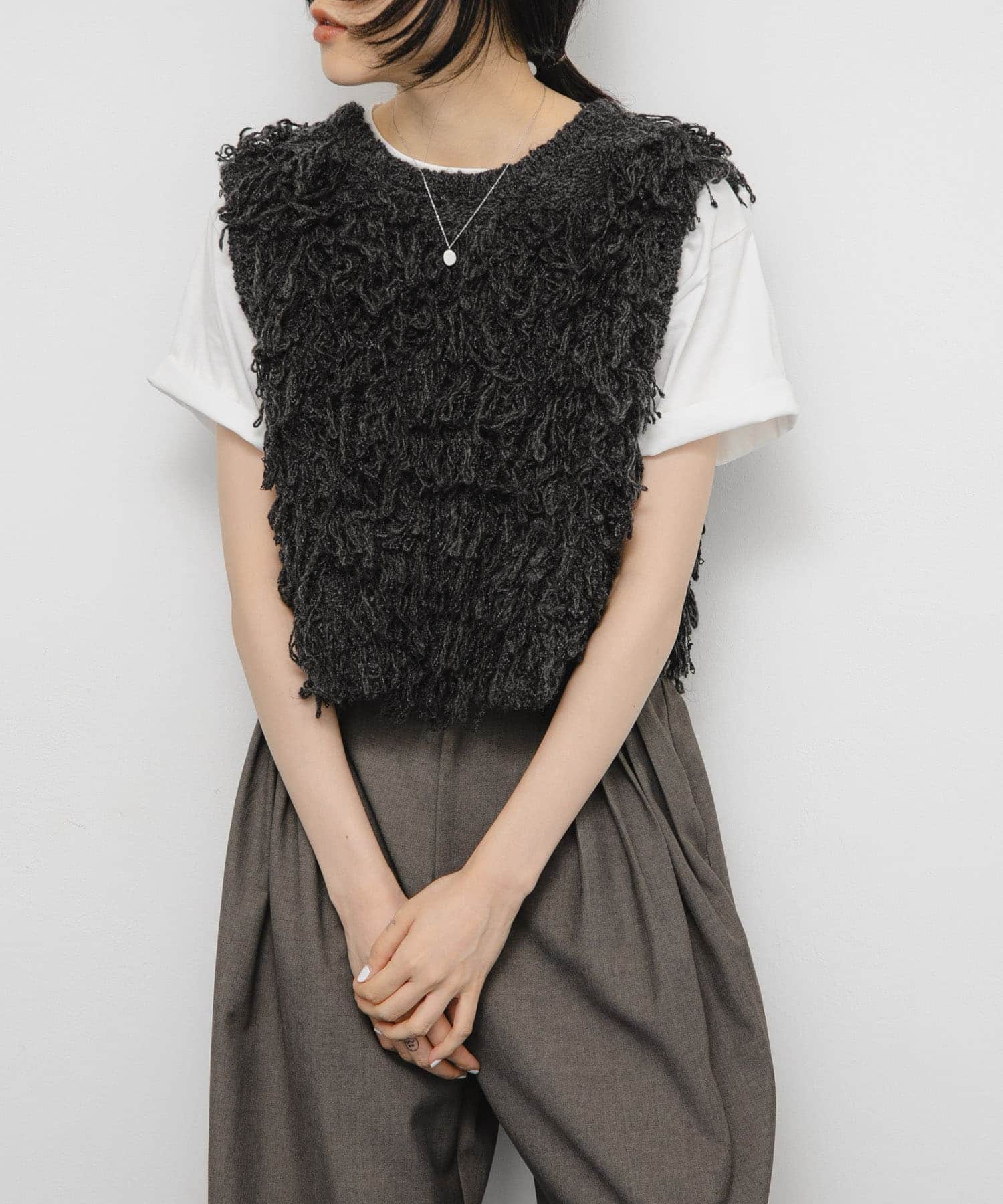 身長：160cm サイズ：one