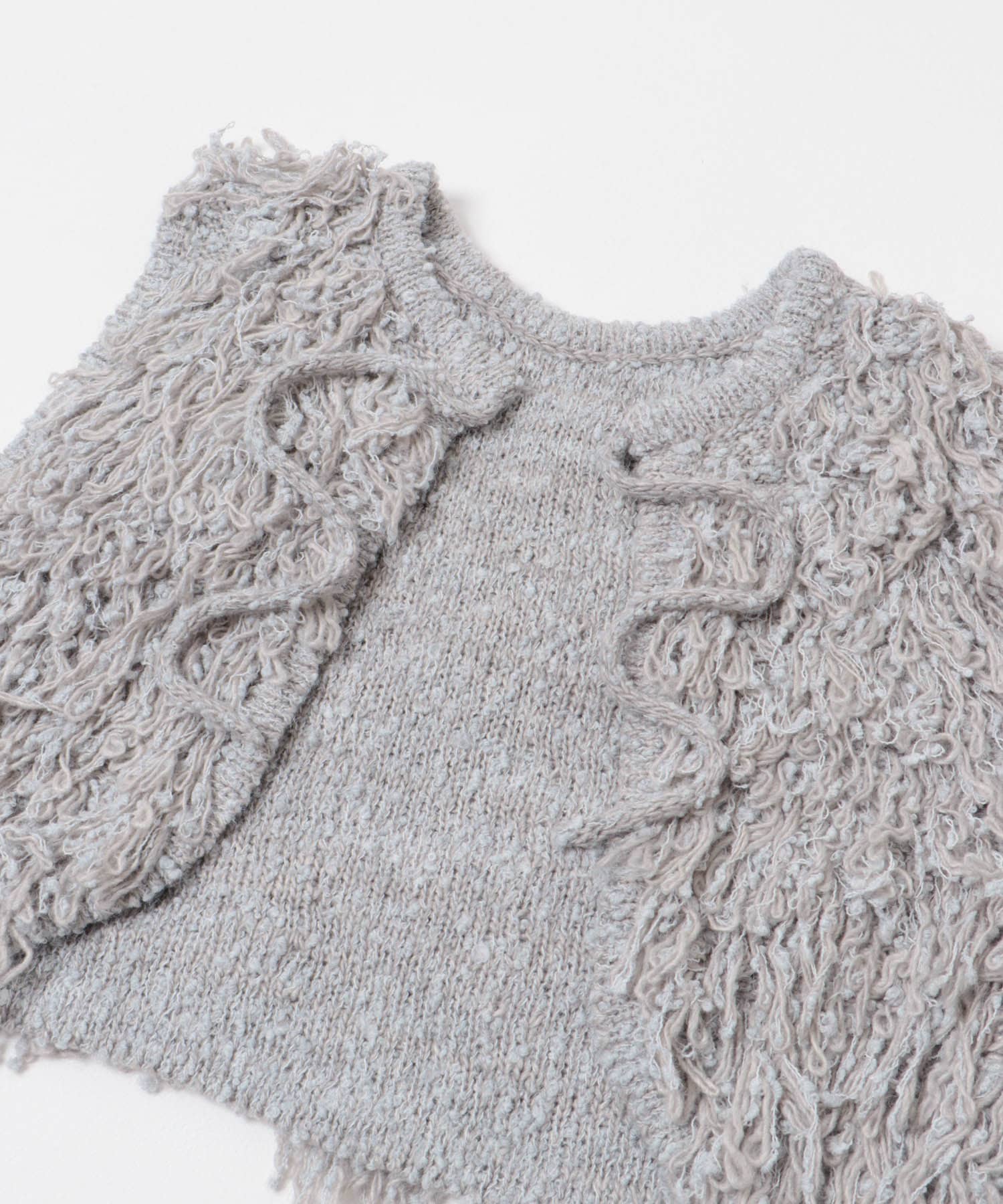 『一部WEB限定カラー』ループニットベスト GRAY one