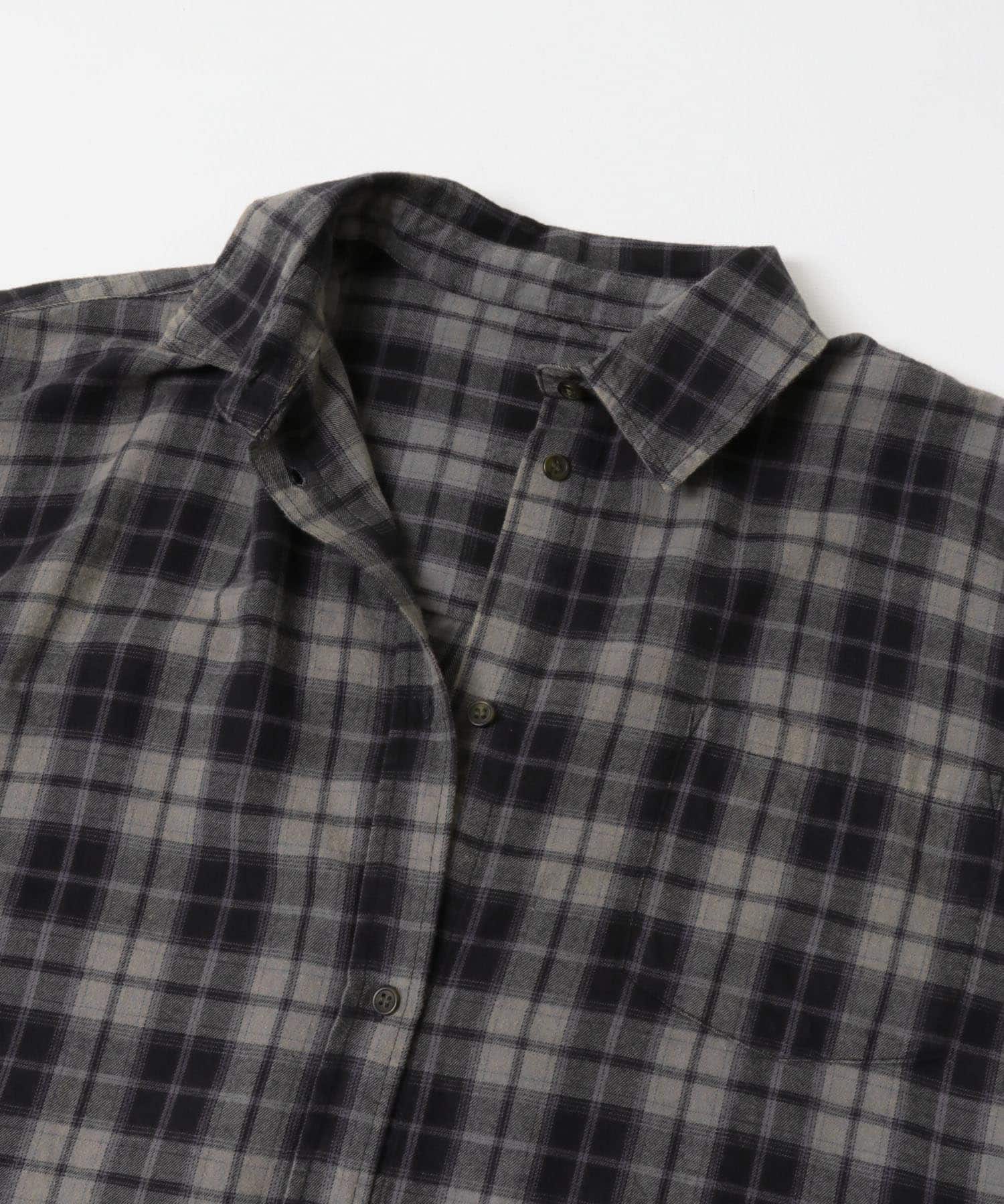 BIGチェックシャツ CHARCOAL one