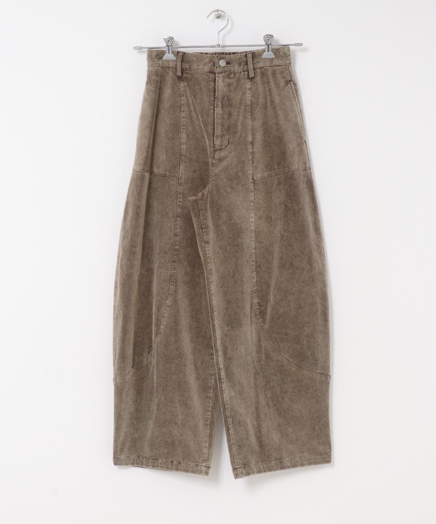コーデュロイコクーンパンツ BROWN 36