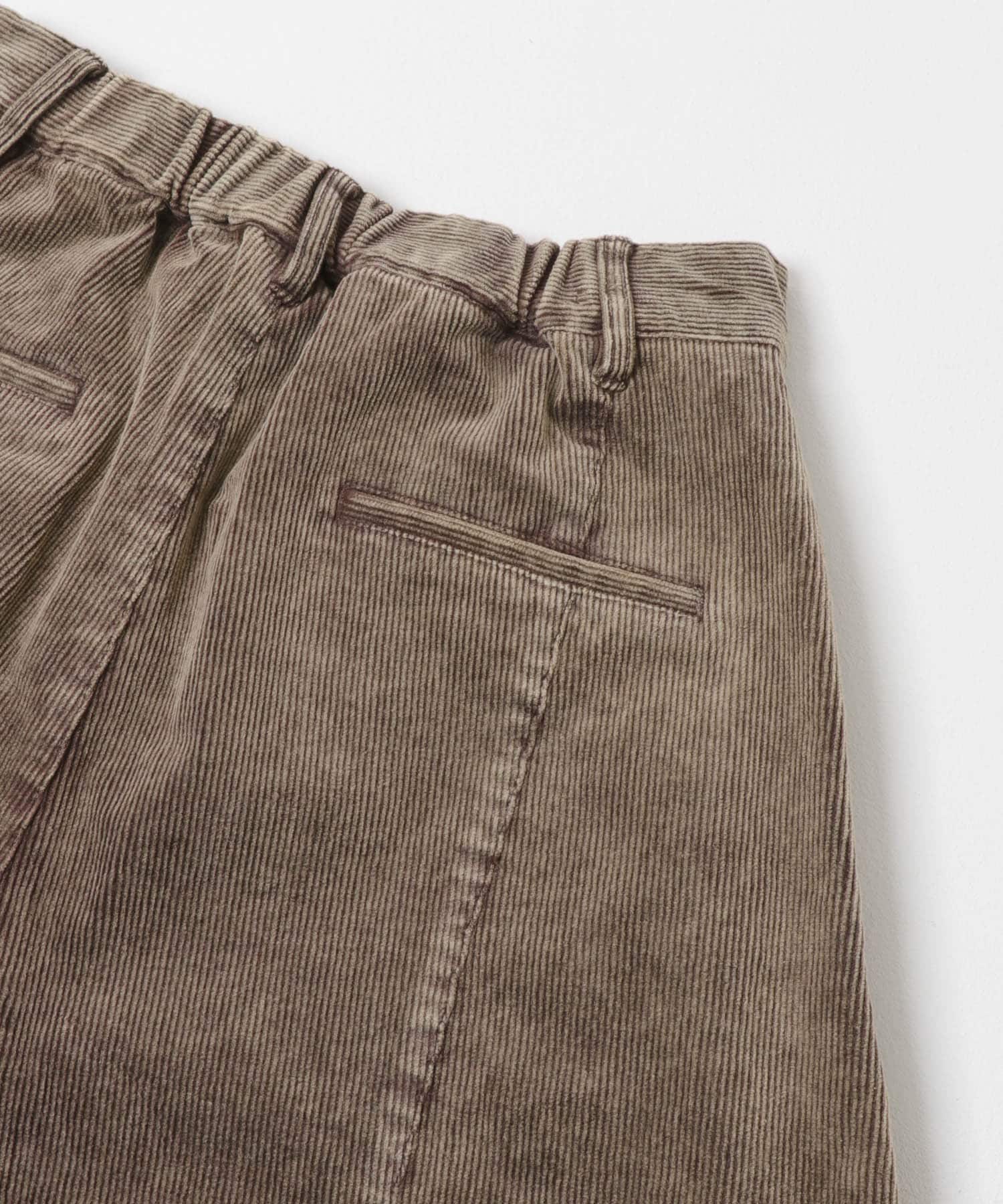 コーデュロイコクーンパンツ BROWN 36
