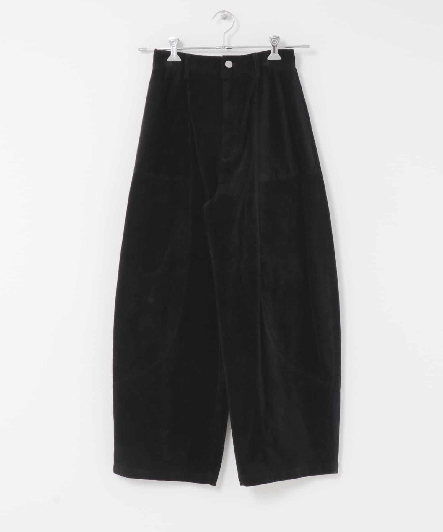 コーデュロイコクーンパンツ BLACK 36