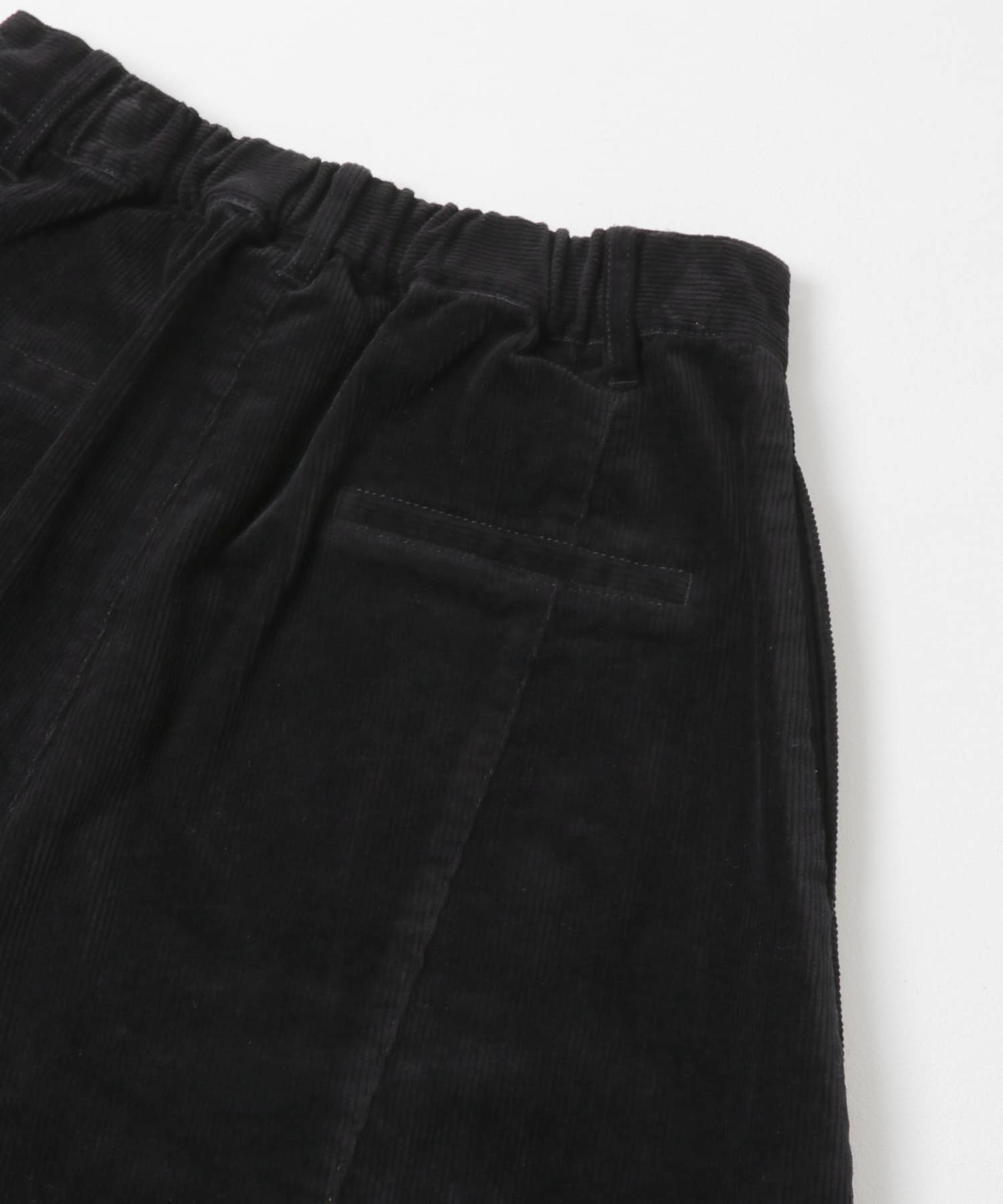 コーデュロイコクーンパンツ BLACK 36
