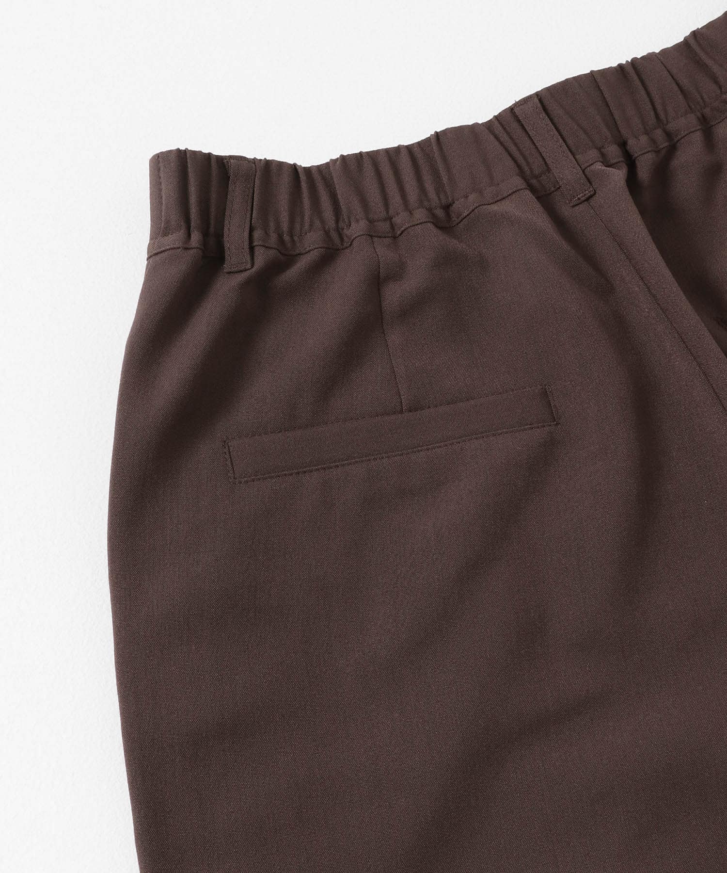 フロントステッチショートパンツ BROWN one
