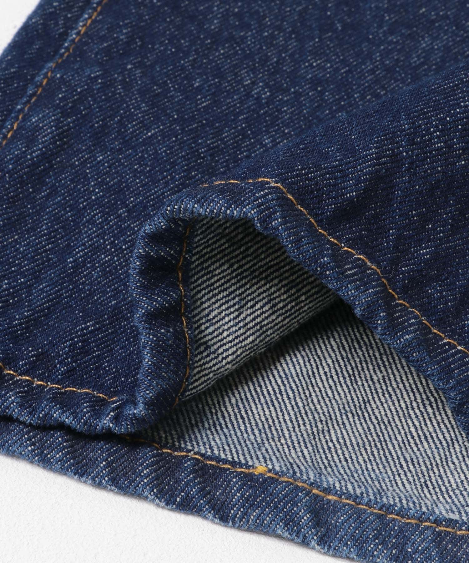 シームポケットフレアデニム BLUE刺繍 36