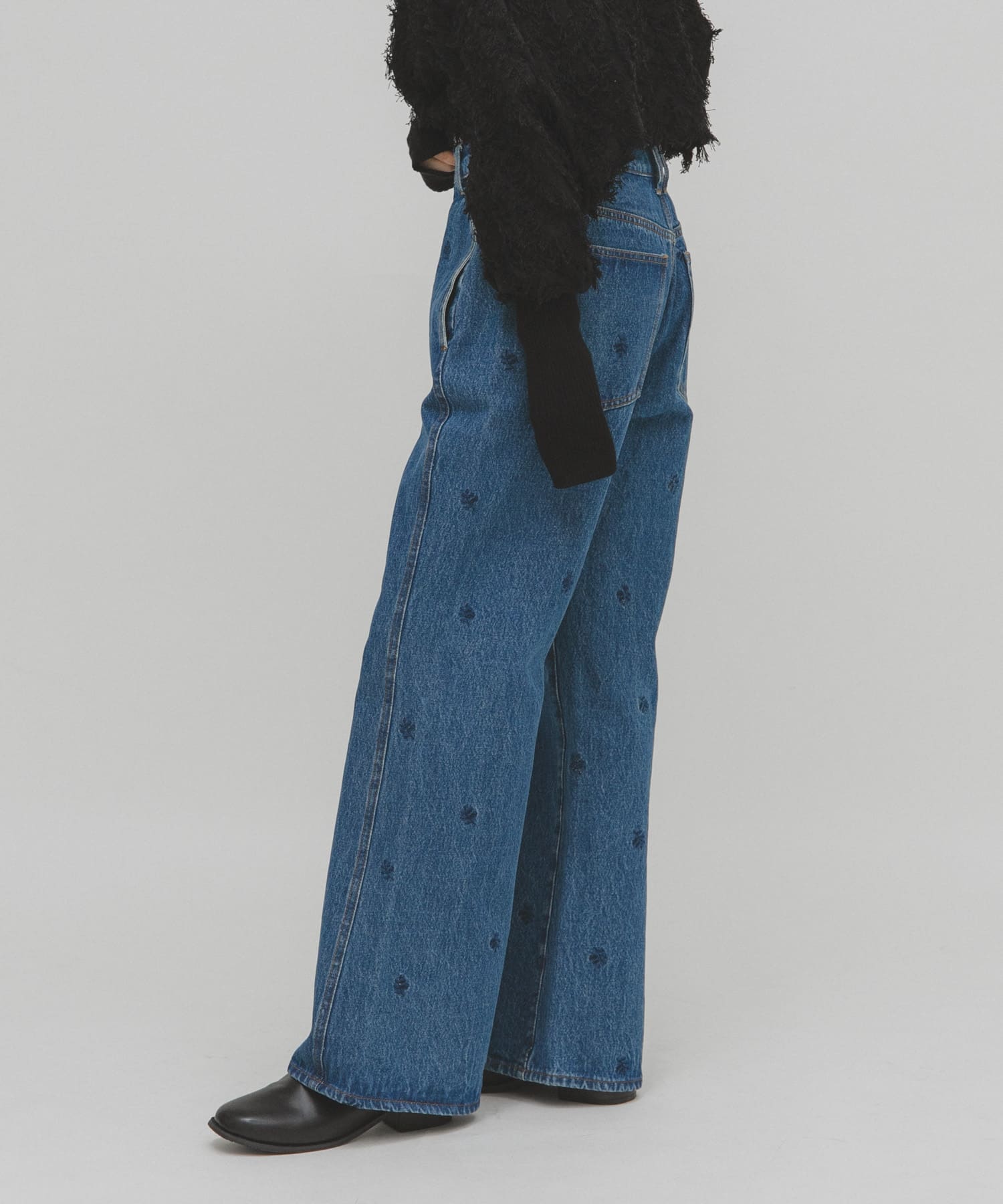 シームポケットフレアデニム