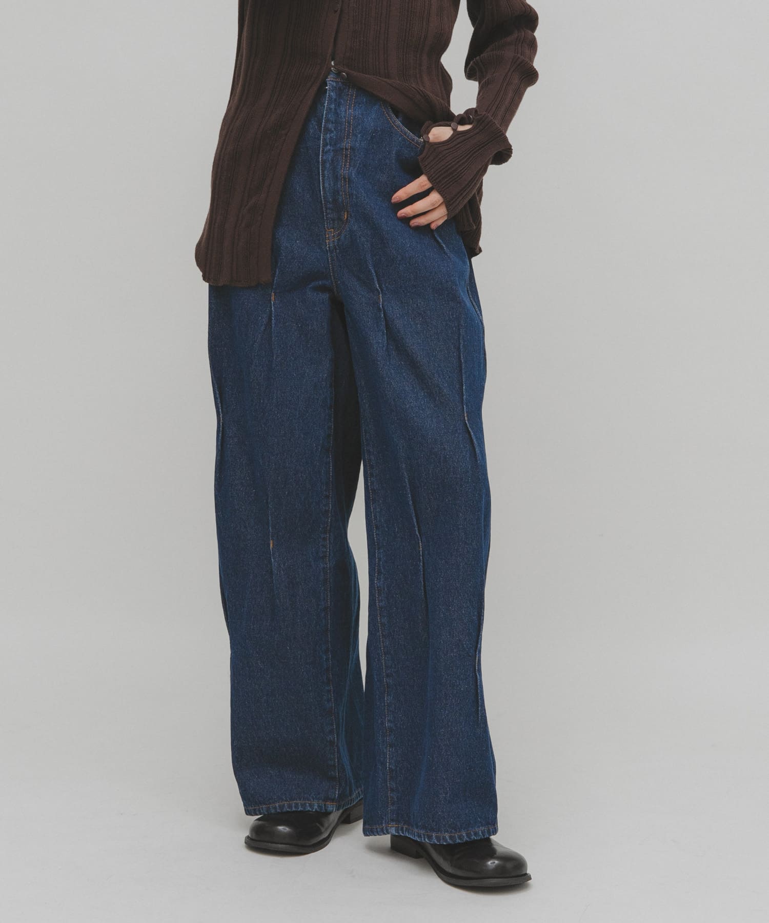 タックWIDEデニム