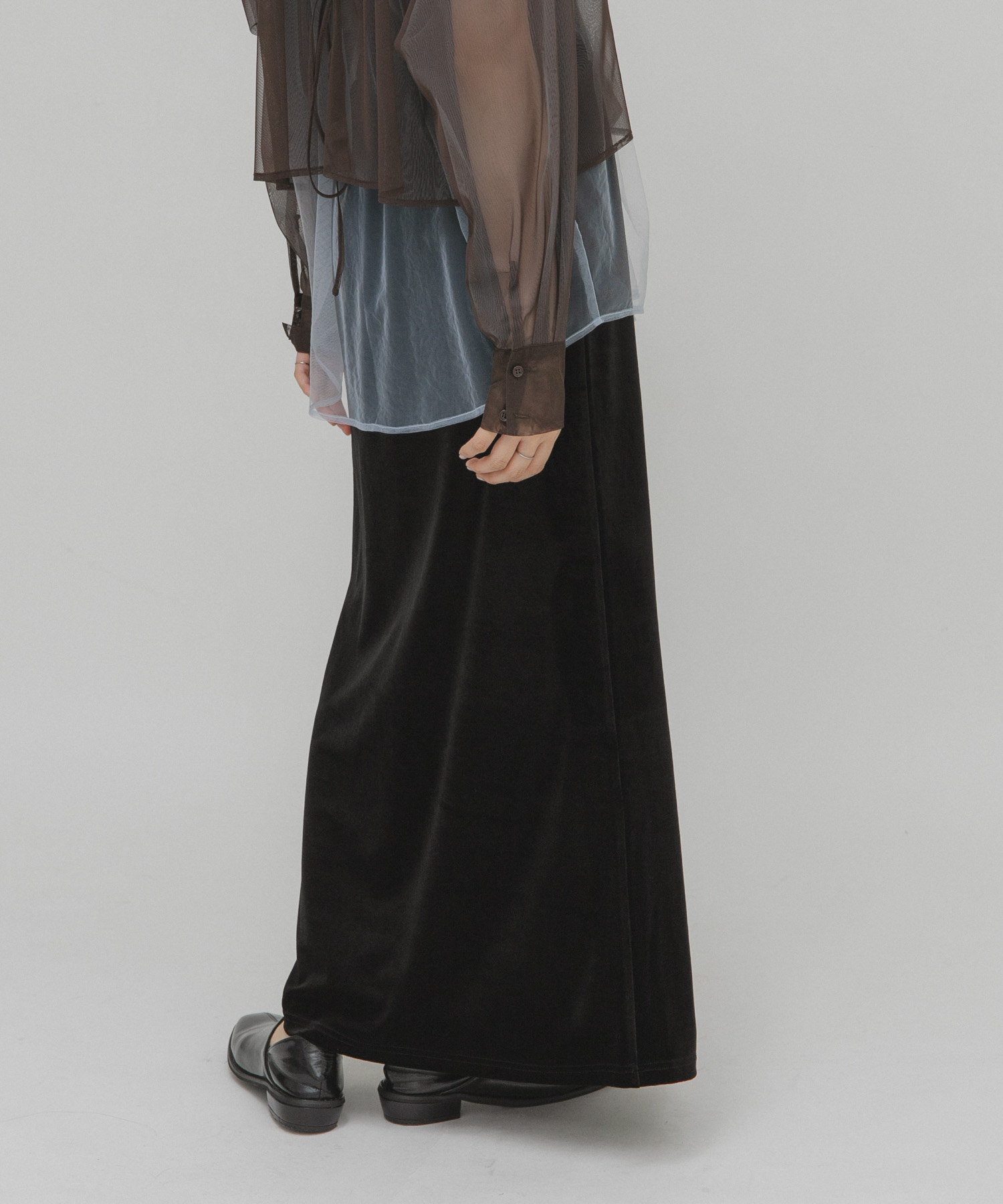 ベロアナロースカート