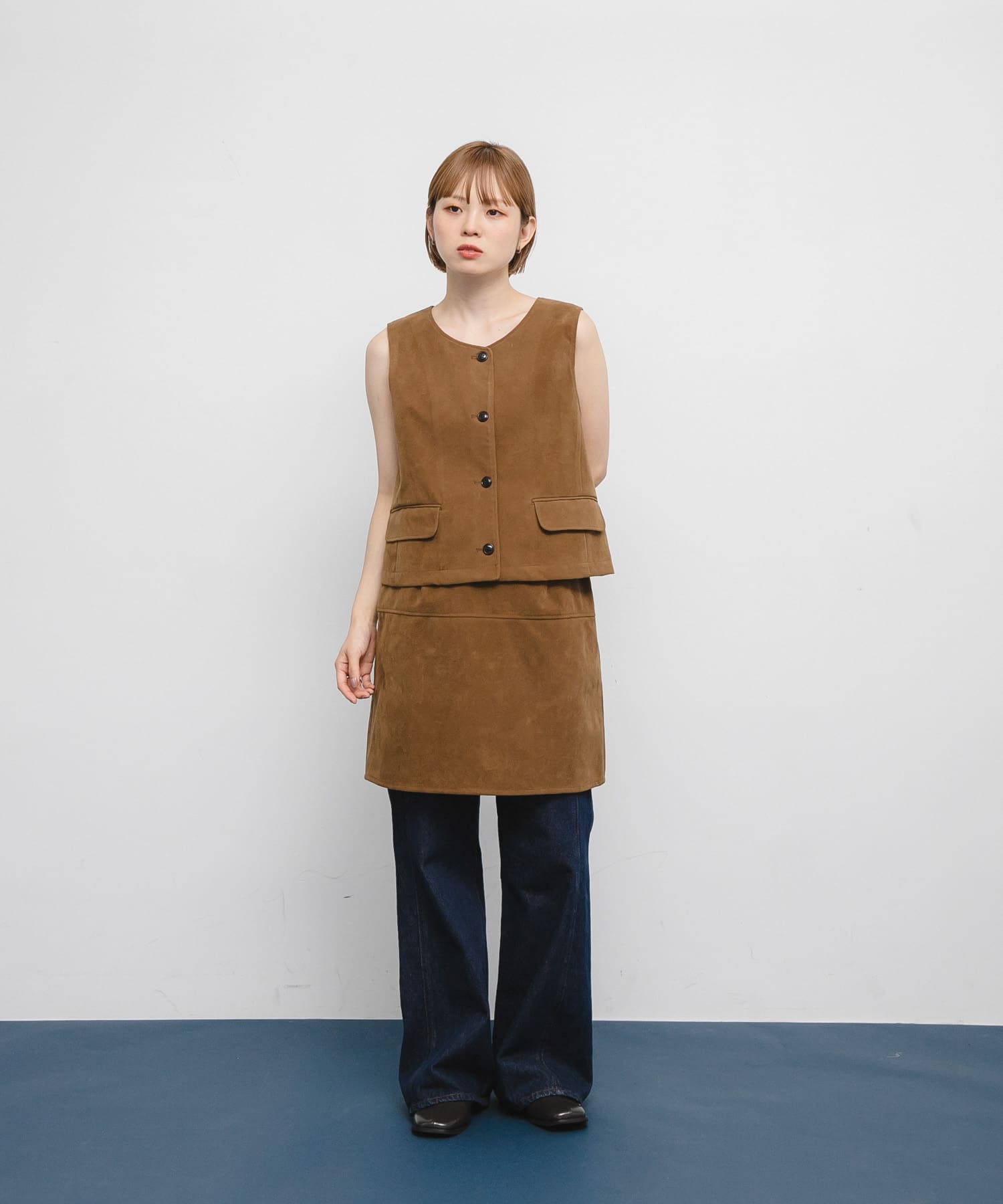 身長：153cm サイズ：one