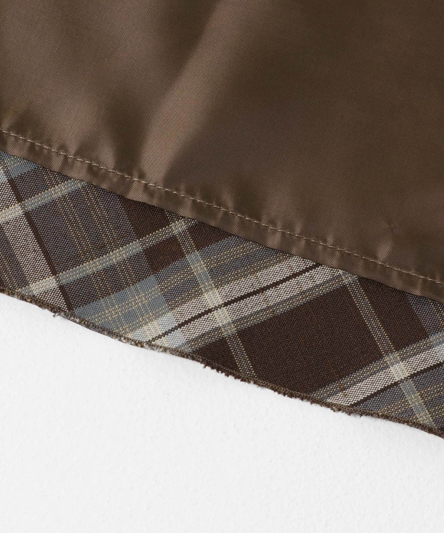 チェックナロースカート BROWN One