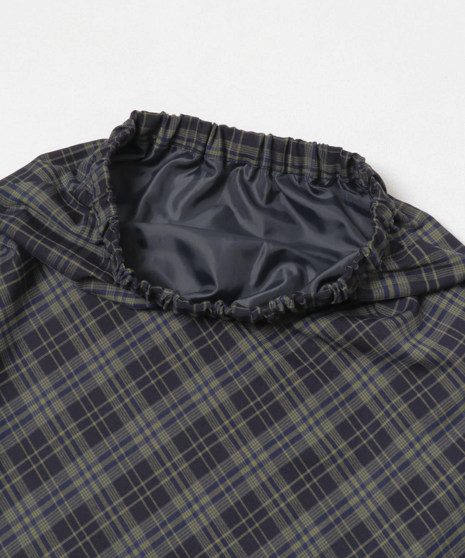 チェックナロースカート NAVY2 One
