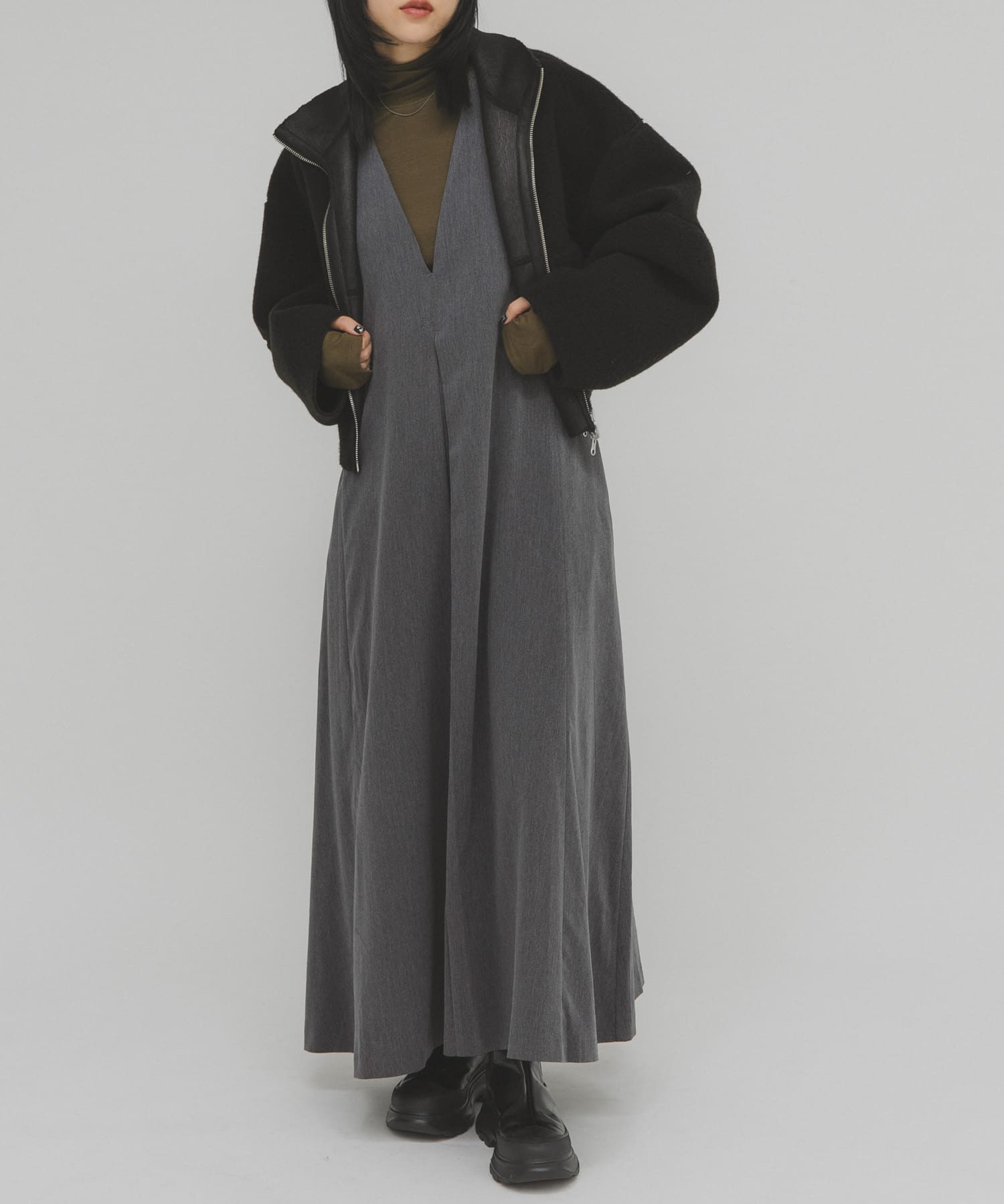 『一部WEB限定カラー』2WAYフレアジャンパースカート