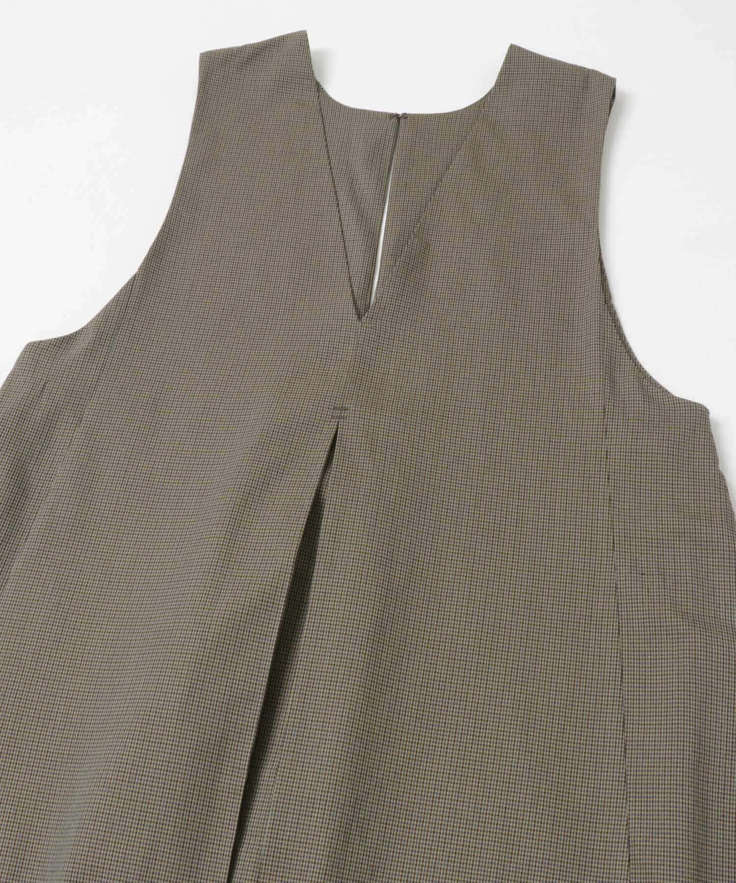 『一部WEB限定カラー』2WAYフレアジャンパースカート BROWN×BLU 36