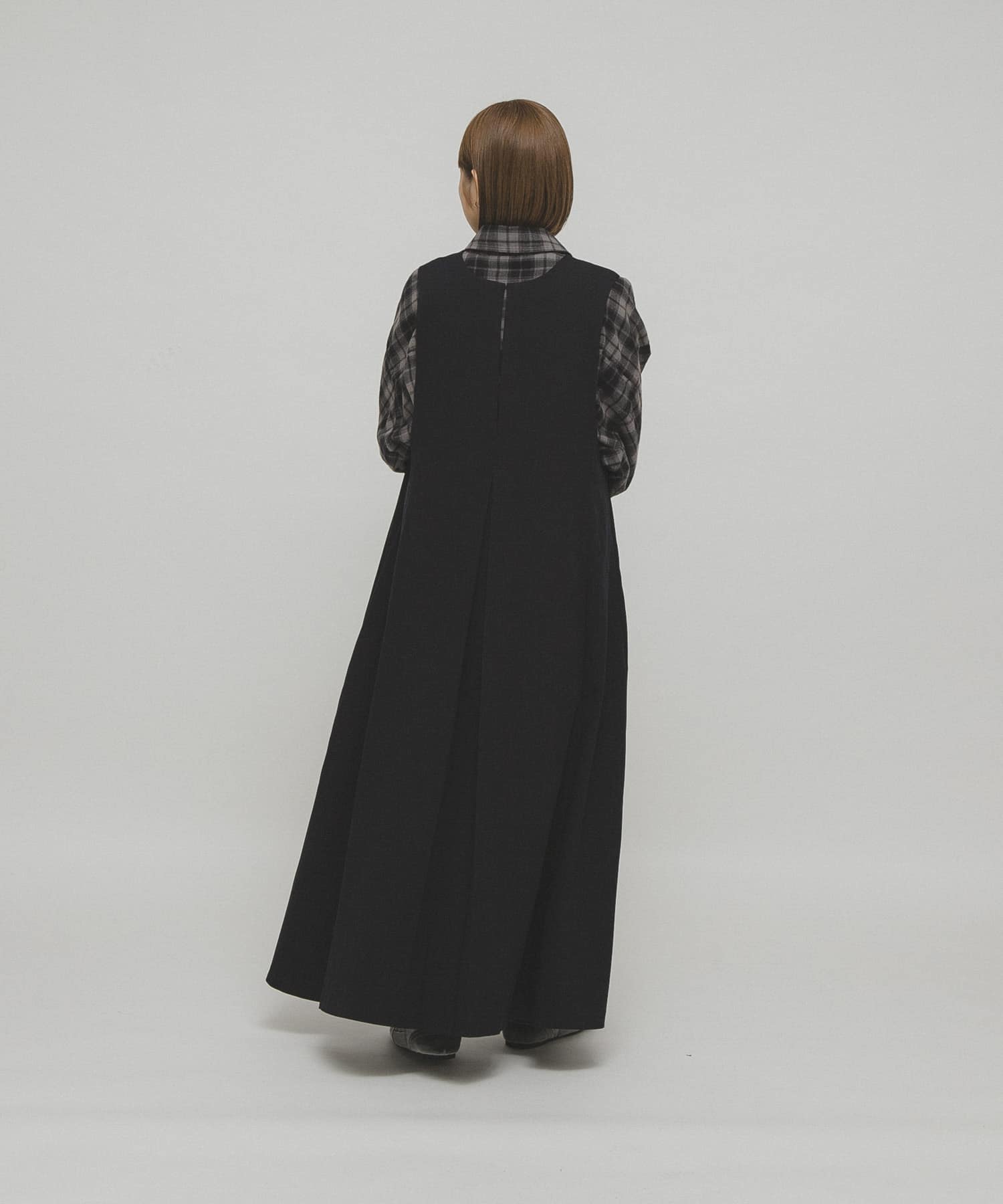 『一部WEB限定カラー』2WAYフレアジャンパースカート NAVY 36