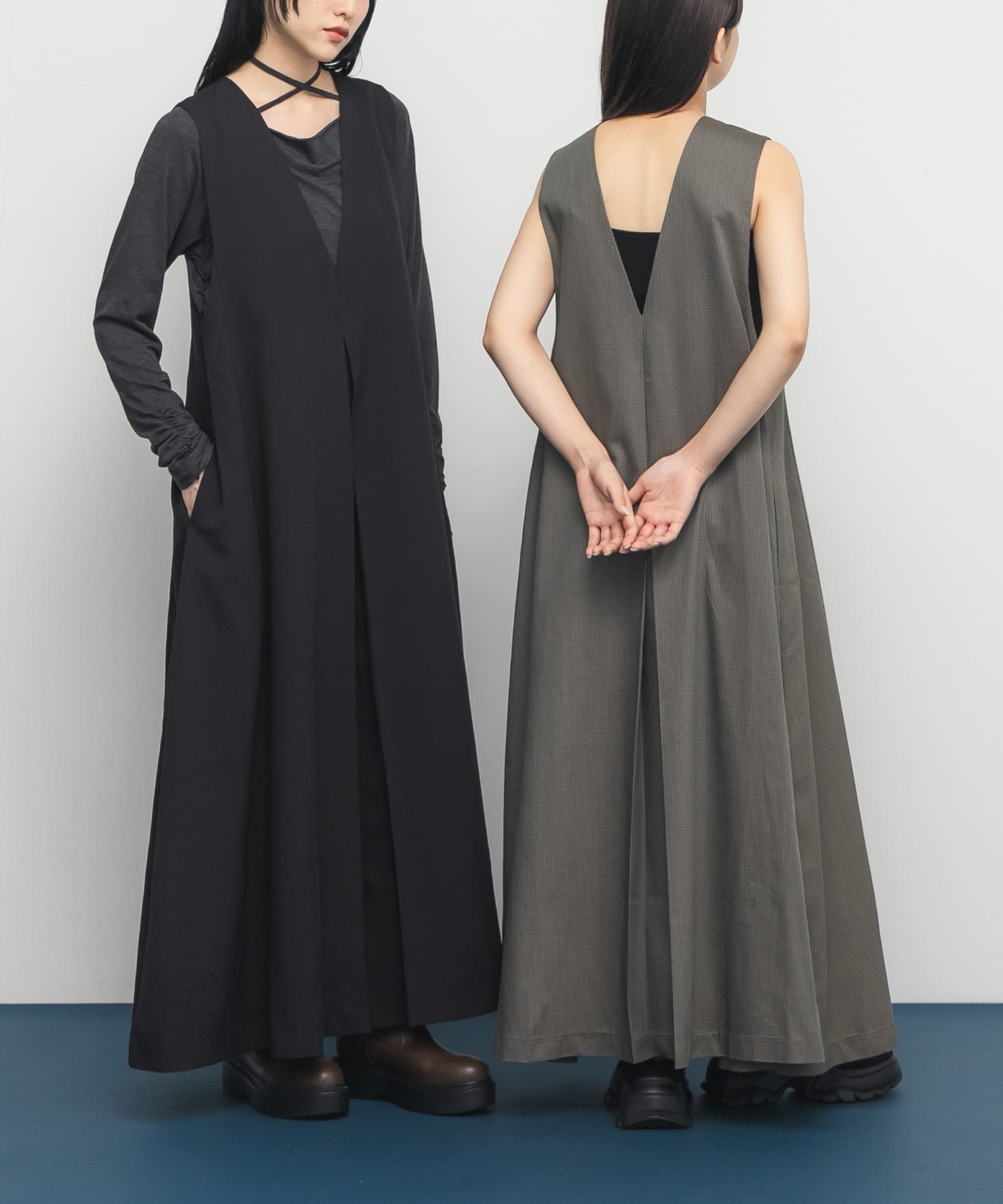 身長：160cm サイズ：38, 身長：153cm サイズ：36