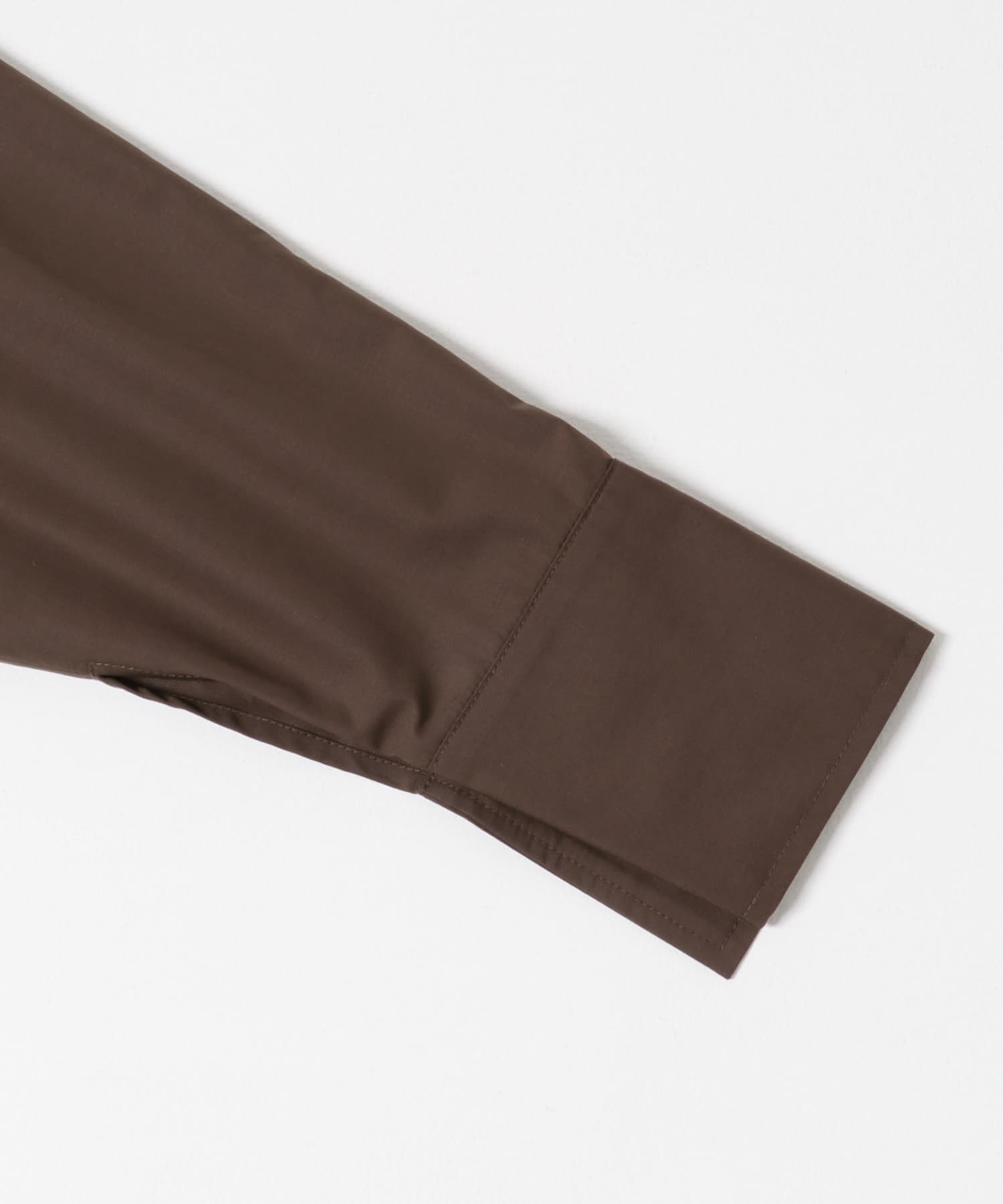 WIDEフレアミニシャツワンピース BROWN one