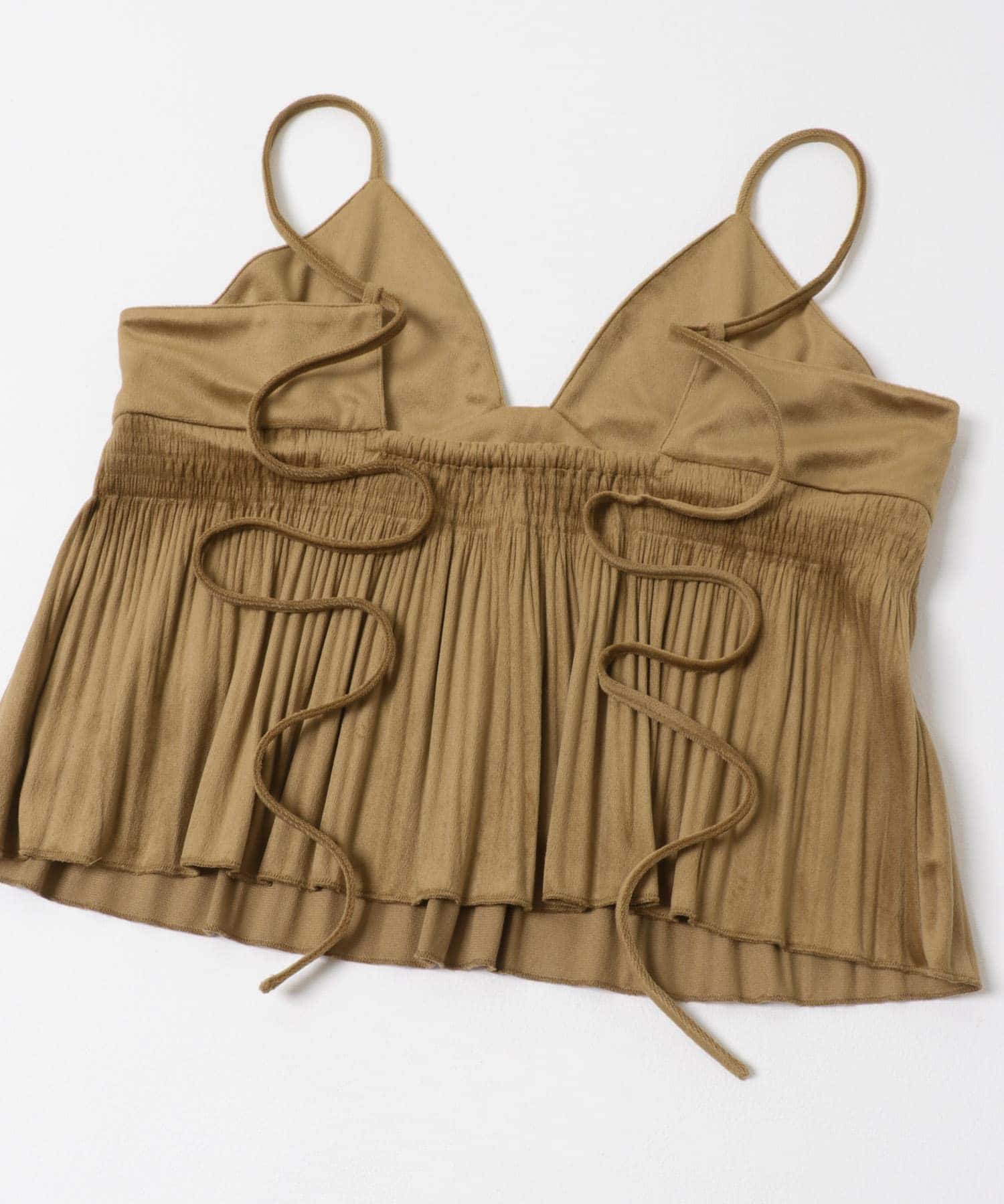 マジョリカプリーツセパレートワンピース CAMEL one