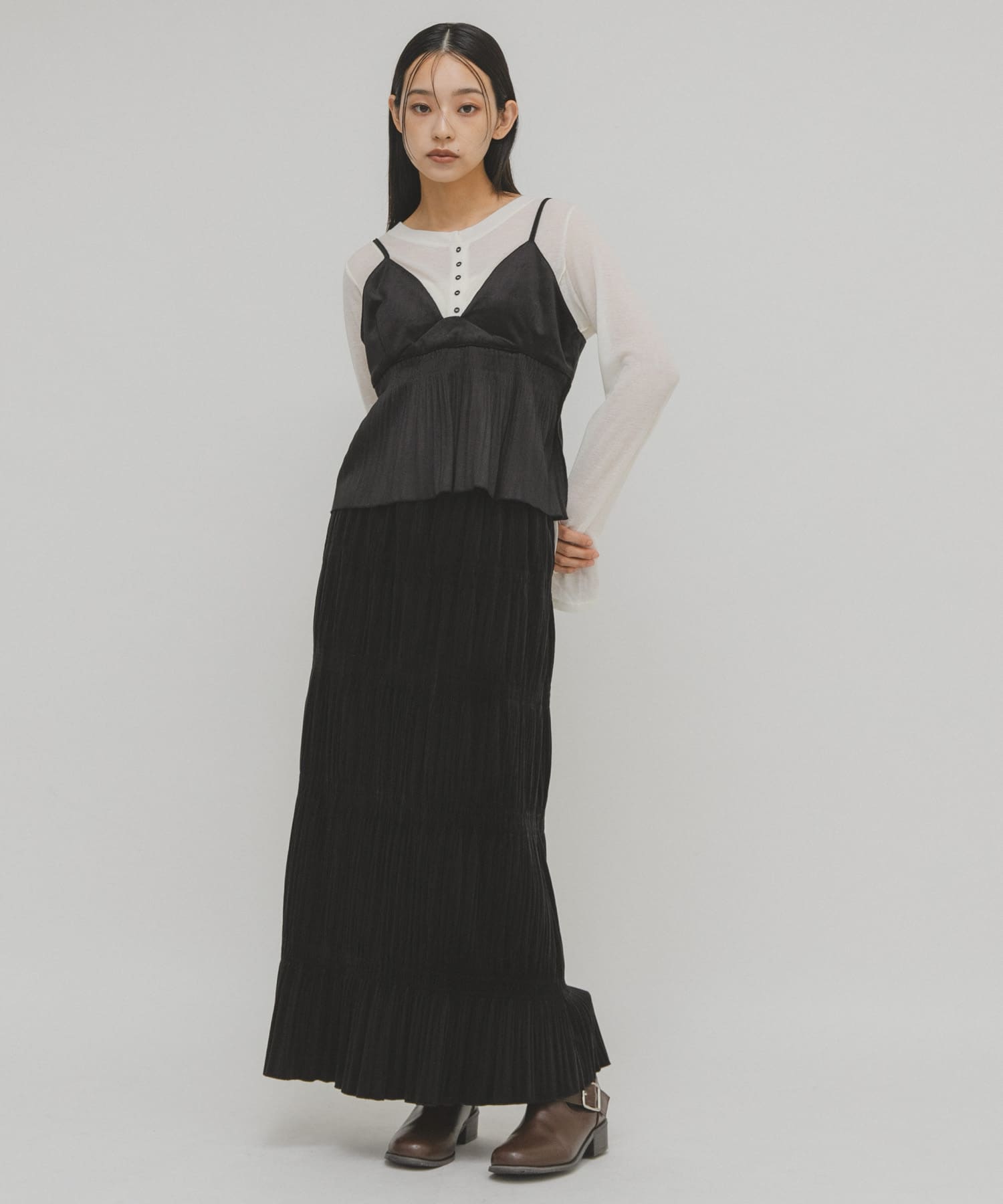 身長：163cm サイズ：one