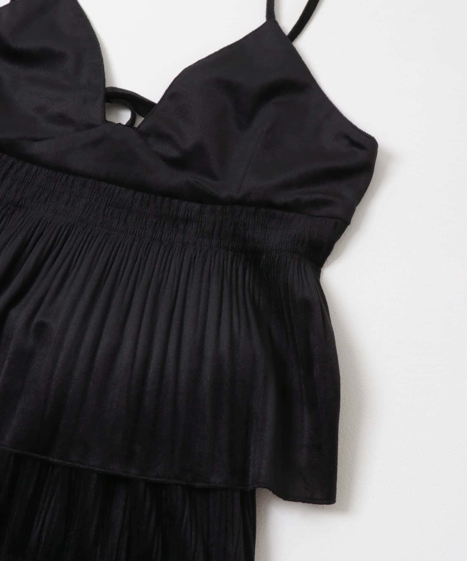 マジョリカプリーツセパレートワンピース BLACK one