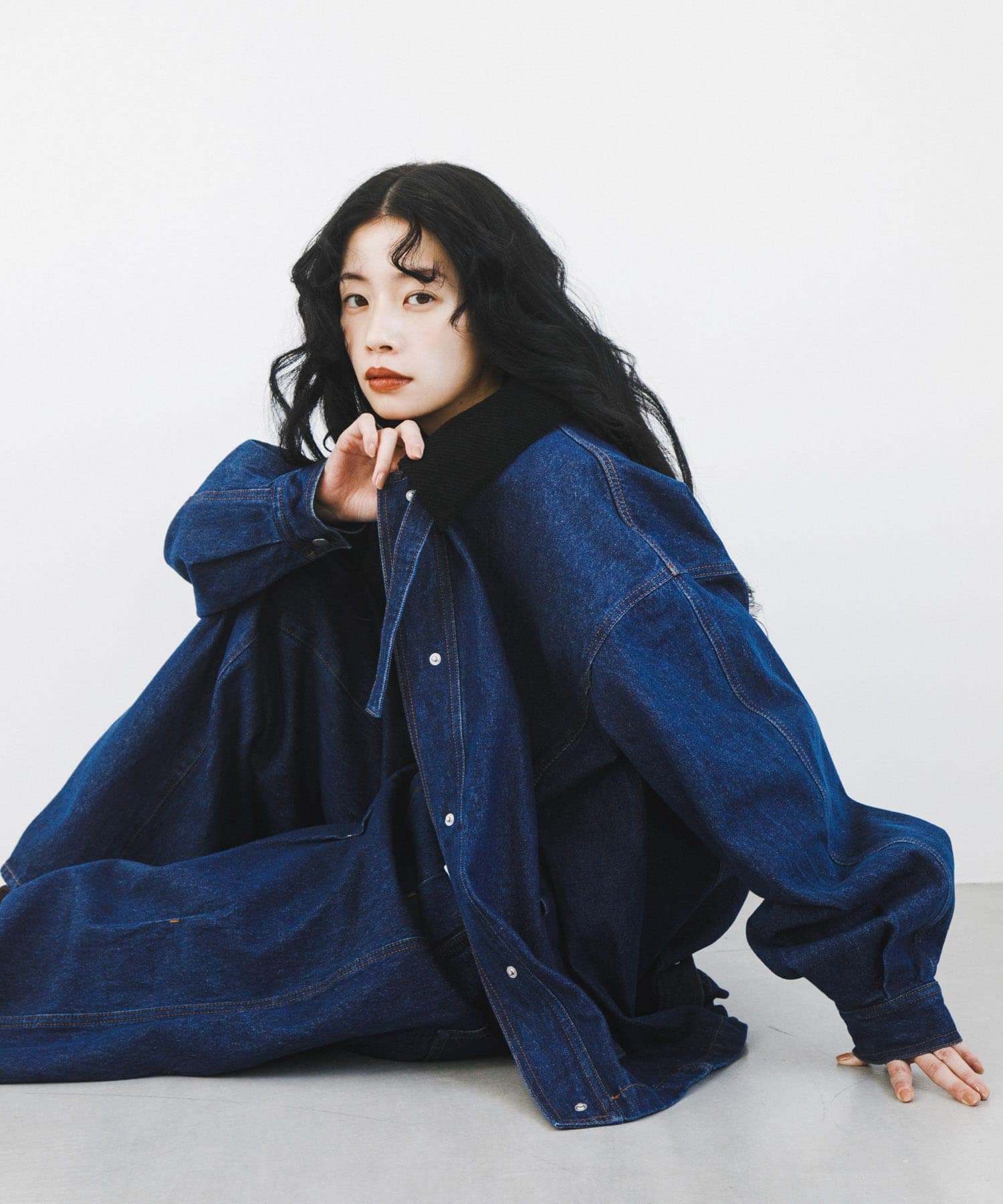 身長：162cm サイズ：one