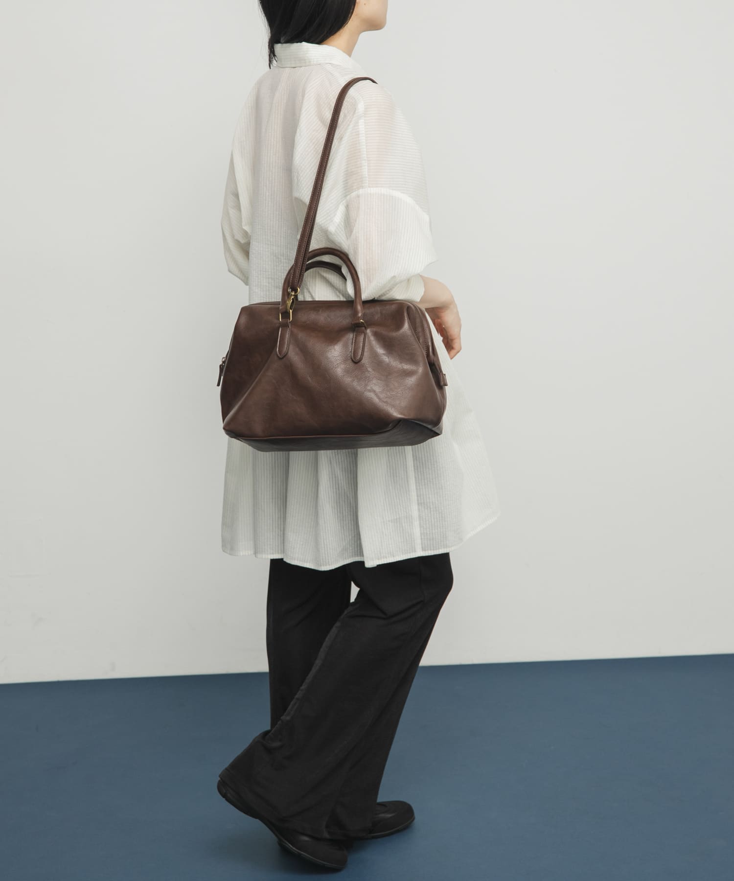 ガマグチボストンBAG D.BROWN one