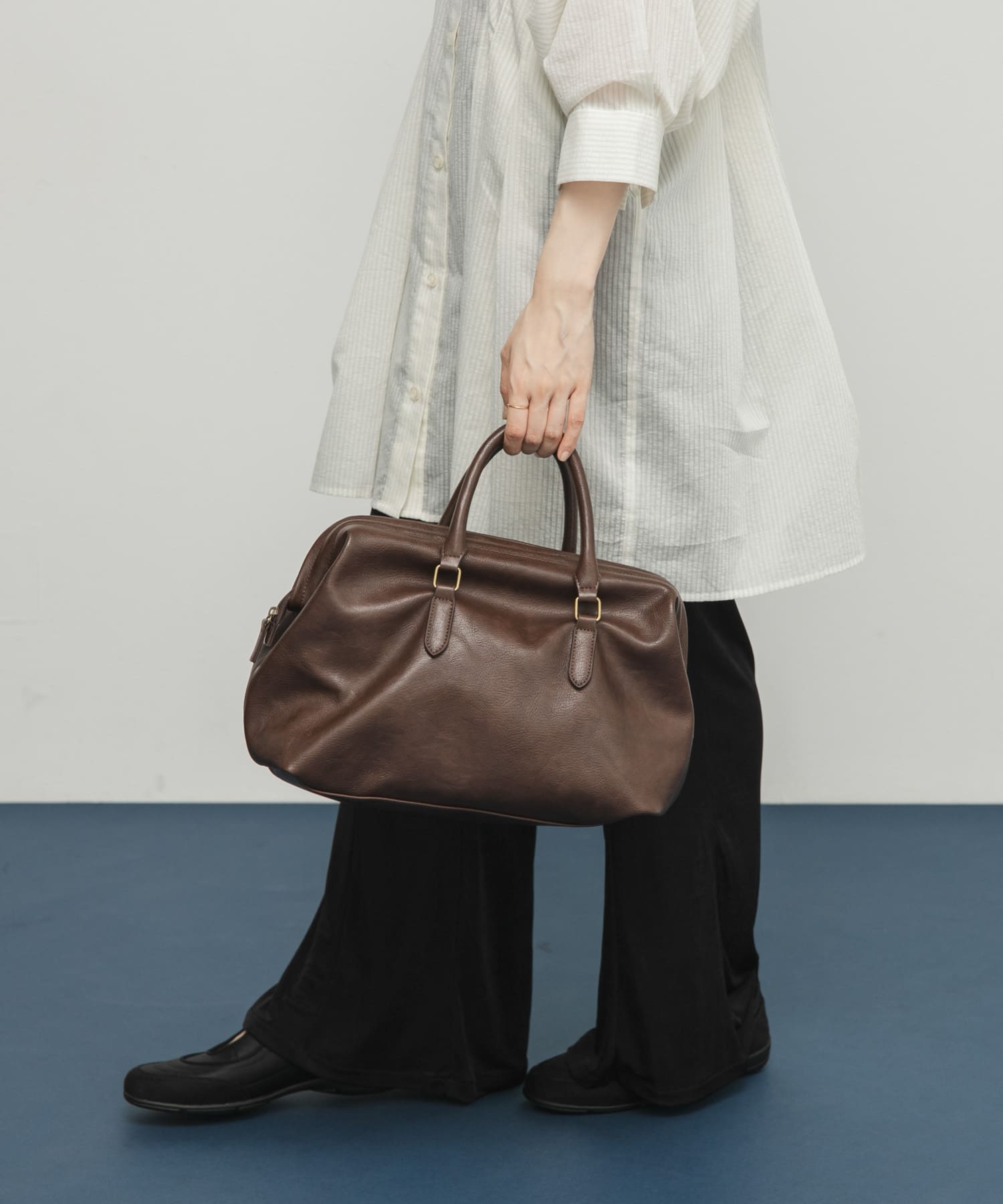 ガマグチボストンBAG D.BROWN one