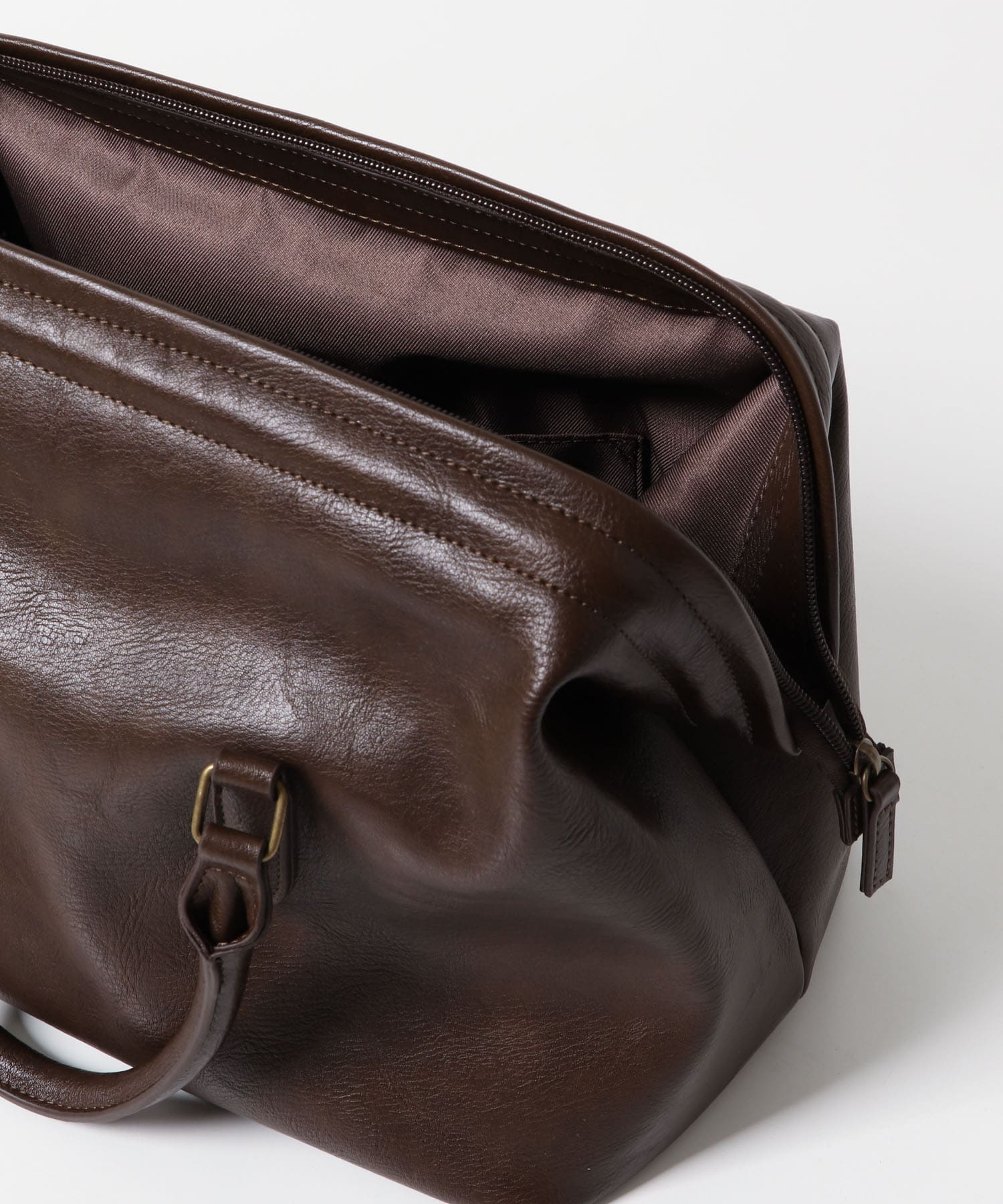 ガマグチボストンBAG D.BROWN one