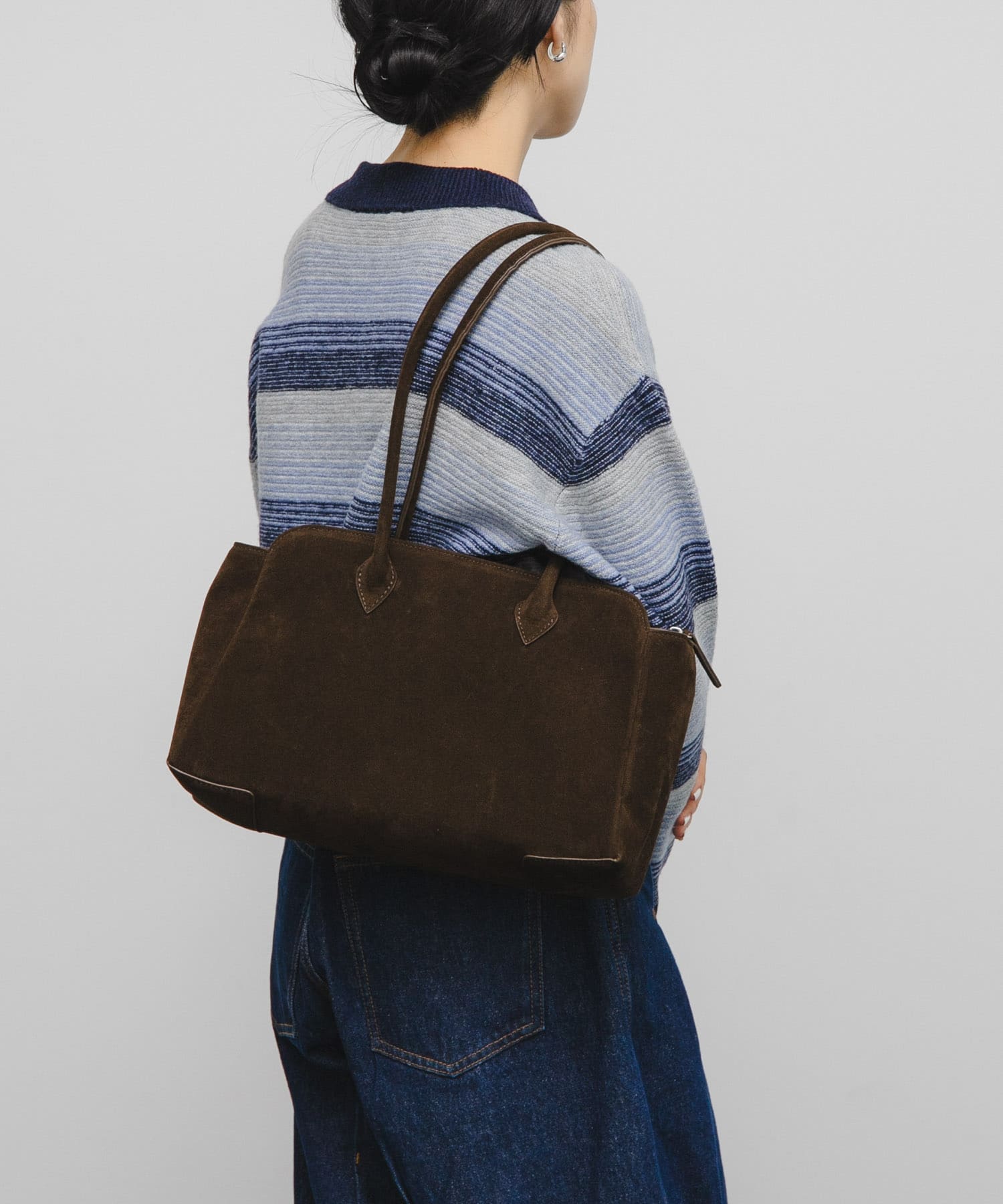 ロングショルダーボストンBAG D.BROWN one