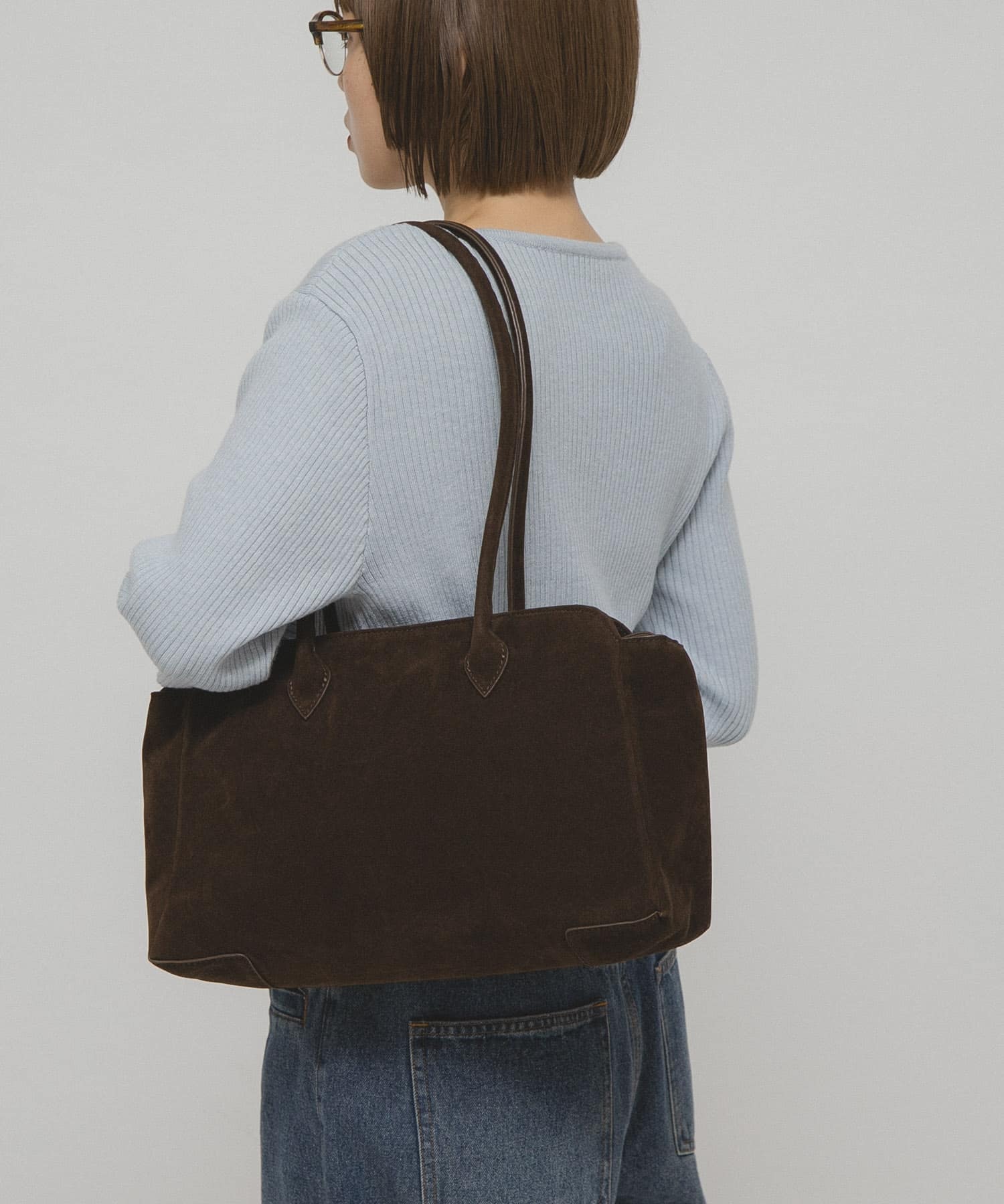 ロングショルダーボストンBAG D.BROWN one