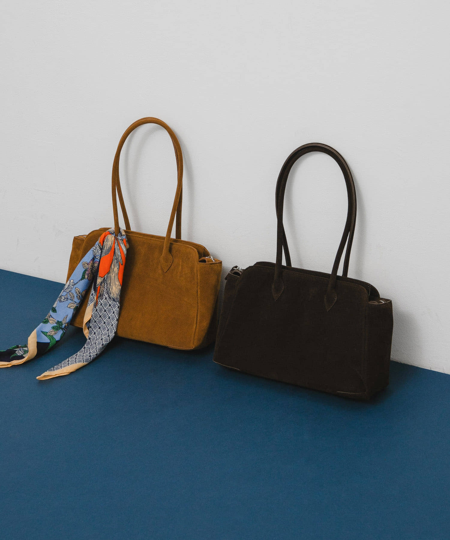 ロングショルダーボストンBAG CAMEL one