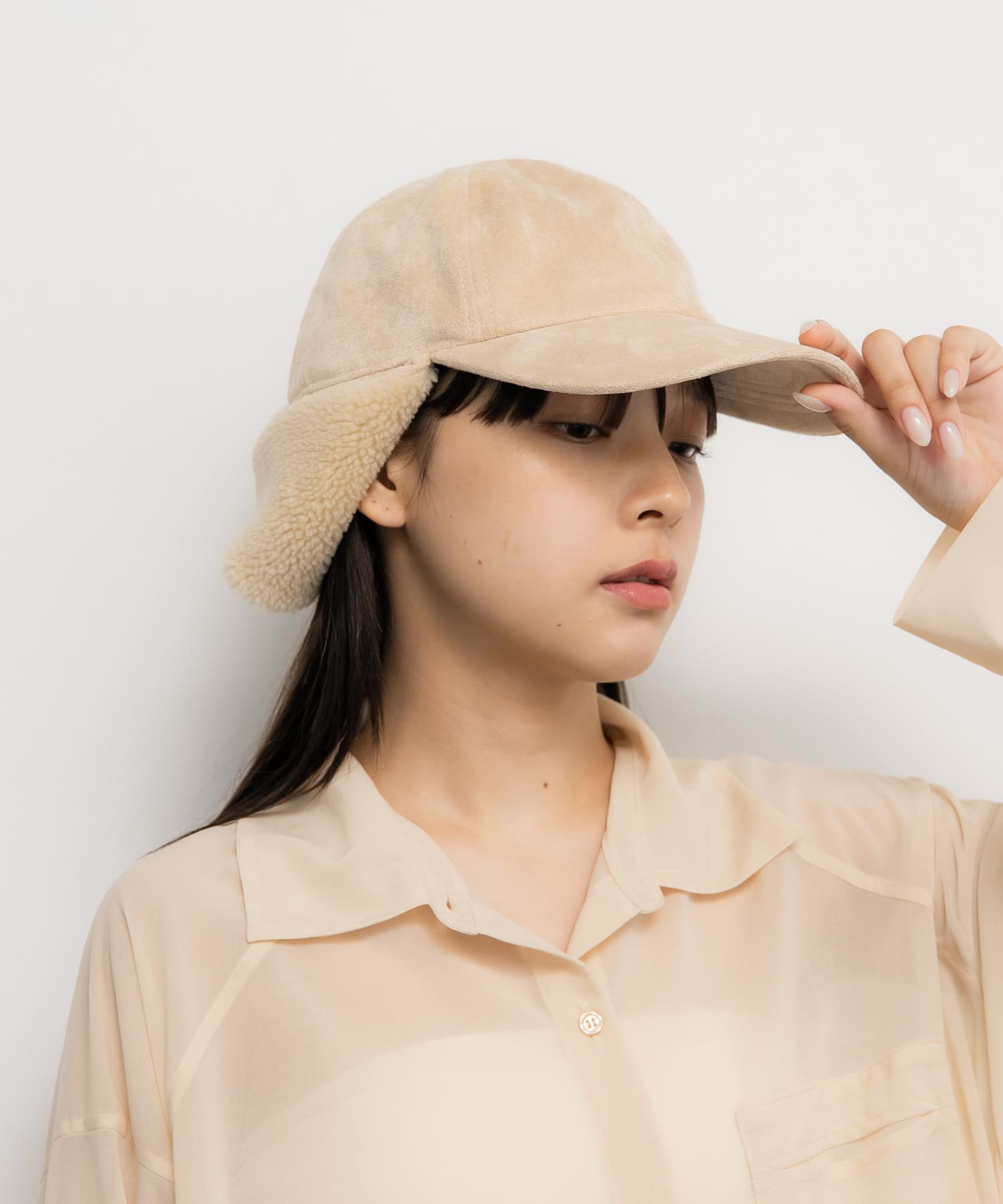 フライトボアCAP BEIGE one