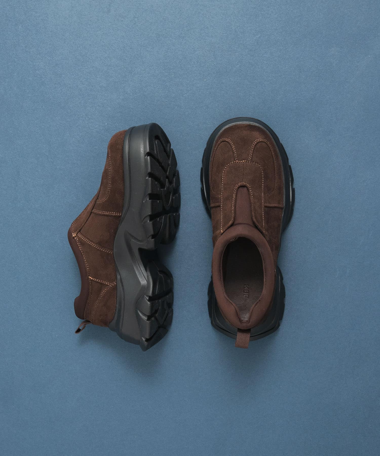 ステッチデザインスリッポン BROWN 36