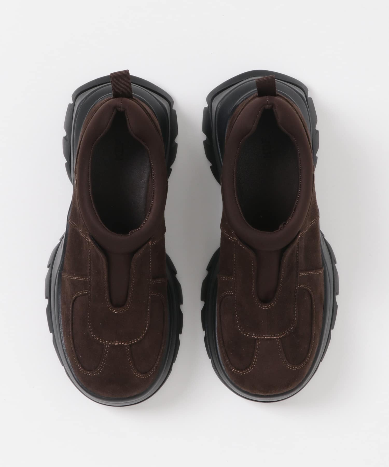 ステッチデザインスリッポン BROWN 36