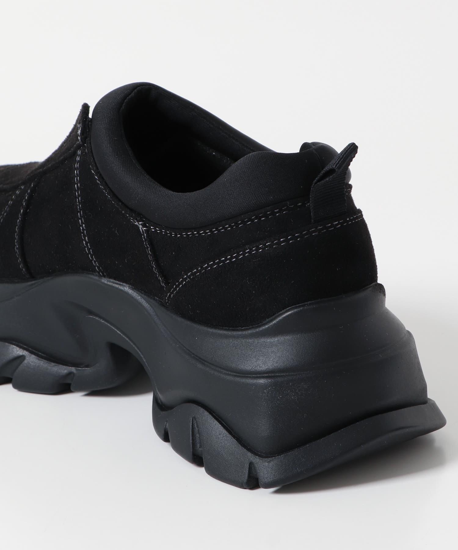 ステッチデザインスリッポン BLACK 36