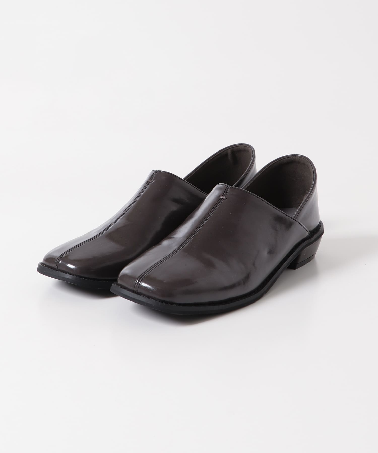 良品　PELLICO CO スクエアトゥ フラットシューズ　36 黒 スクエアトゥフラットシューズ | ファッション通販サイト NUGU