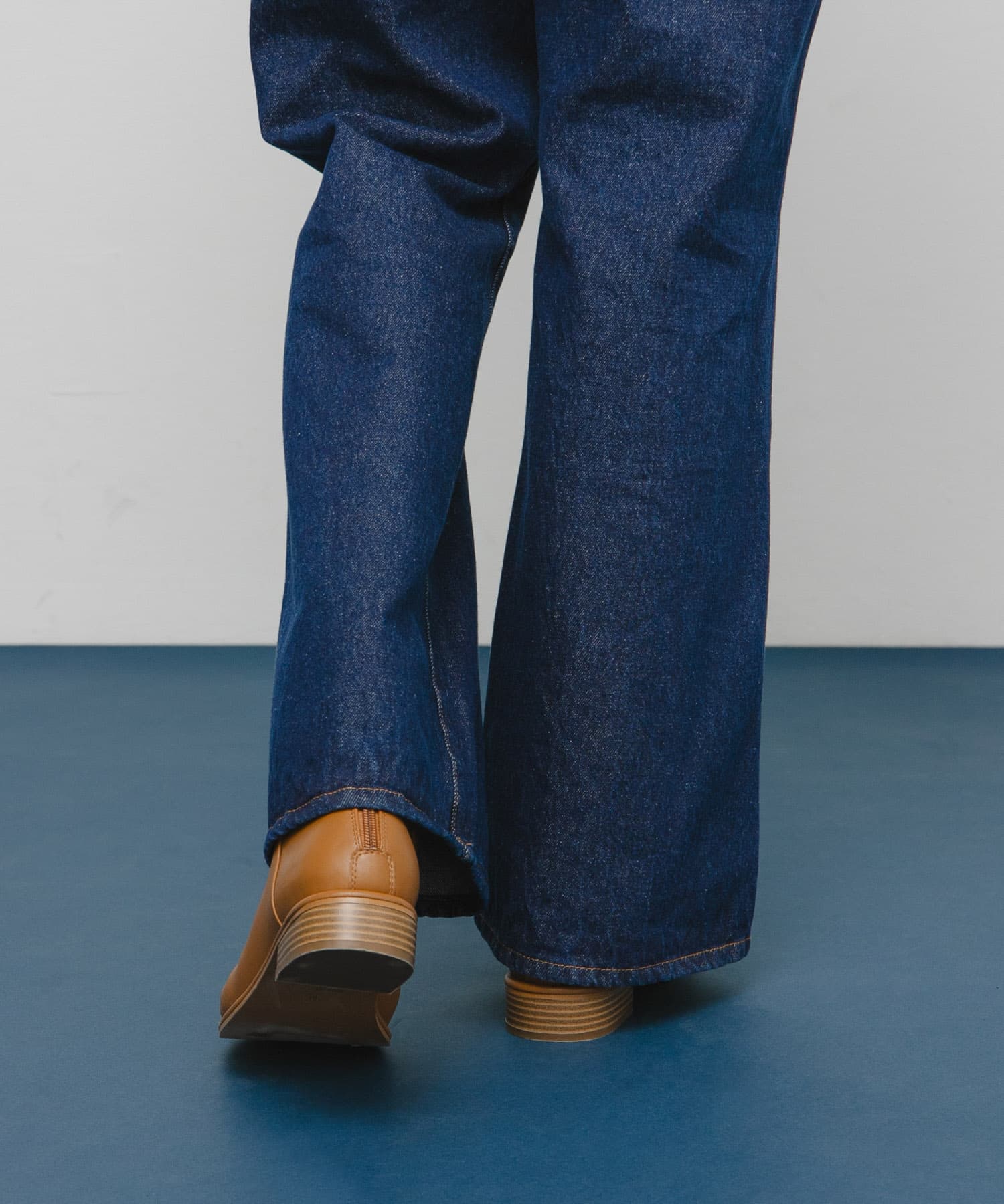 プランプトゥショートブーツ CARAMEL 36