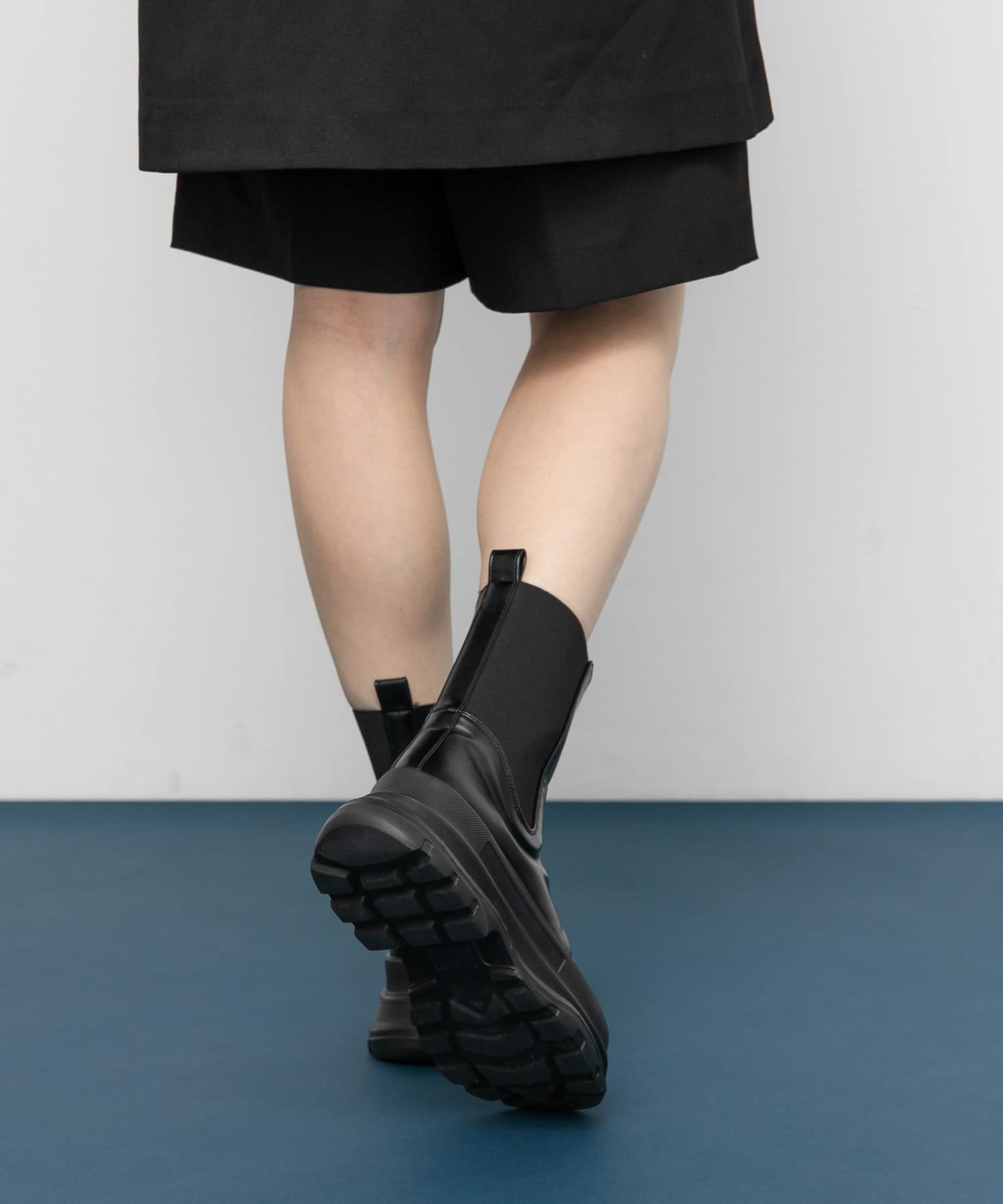 サイドゴアスニーカーブーツ BLACK 36